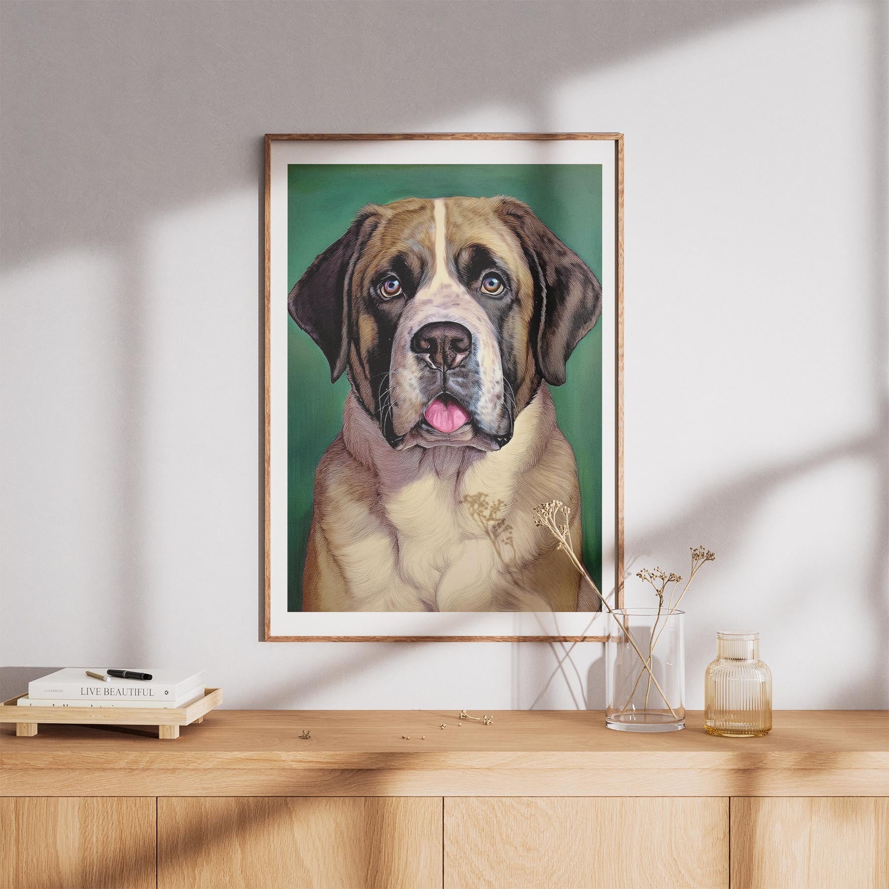 Saint Bernard Green Painted Series image 8