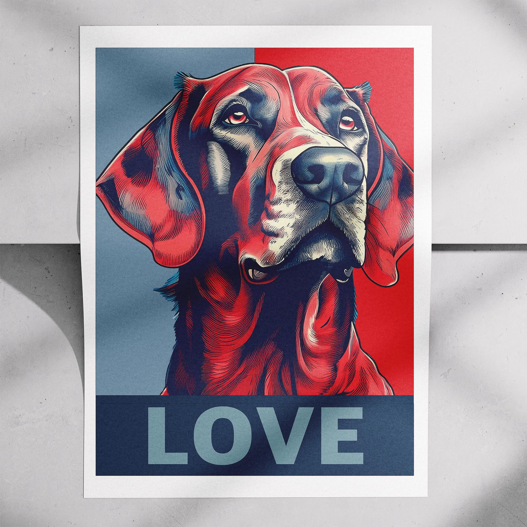 Gordon Setter LOVE Series Inspired by the Obama Poster image 7