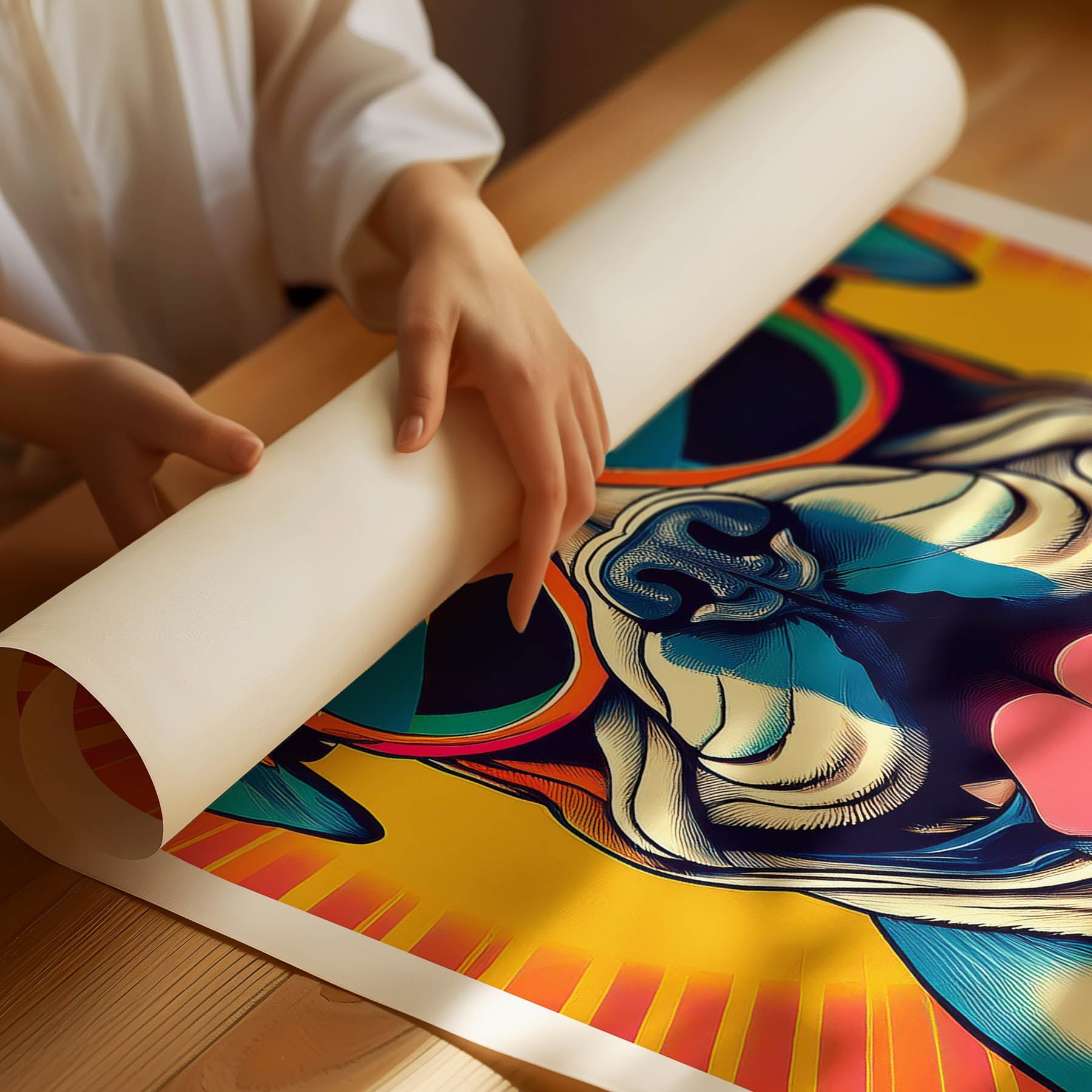 Bull Dog In Colourful Sunnies 2 image 3