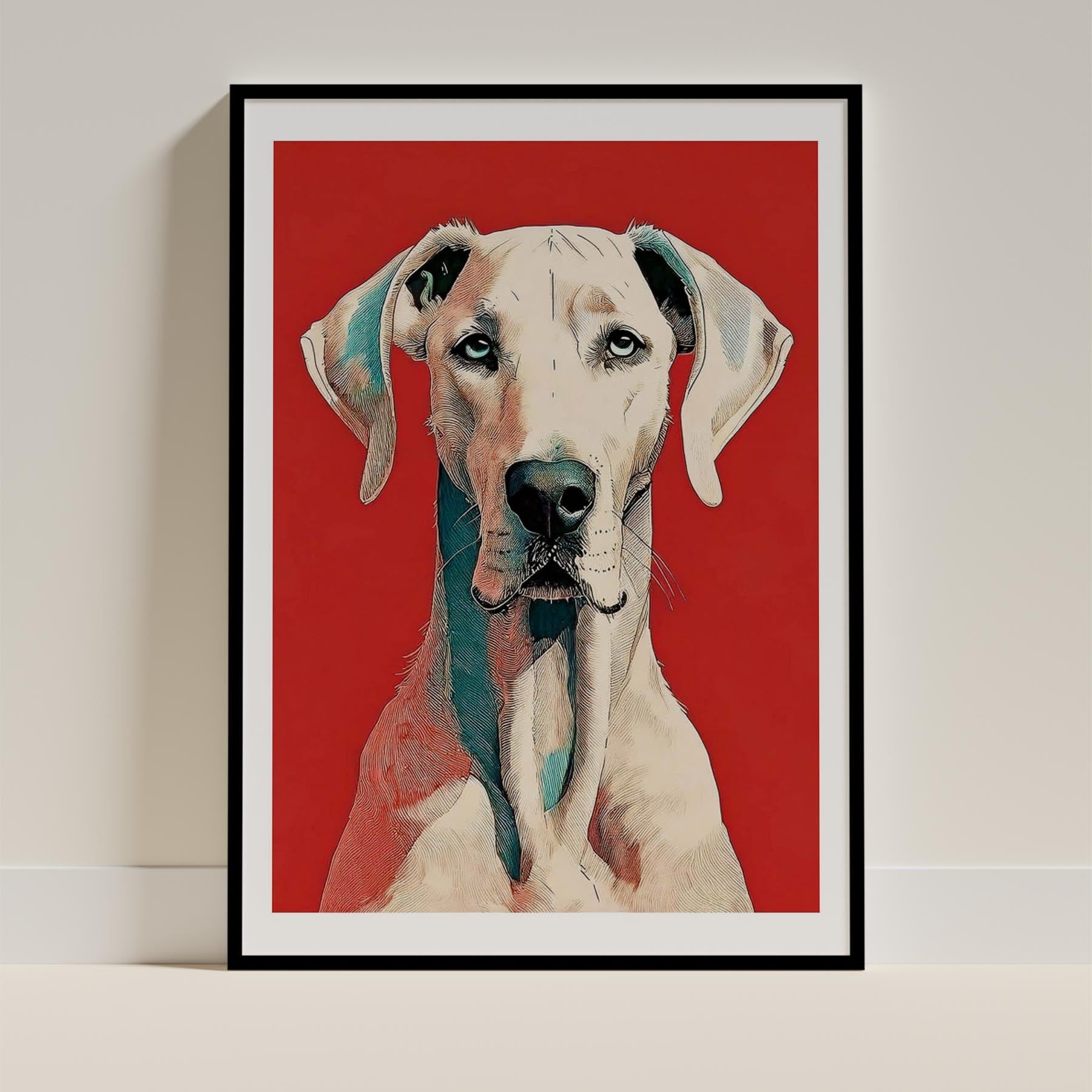Great Dane Dog Art Print Unframed Vol 1 | 11 Unique Designs | Wall Art Gift for Dog Lovers - Image 2 | Dogsy & Co