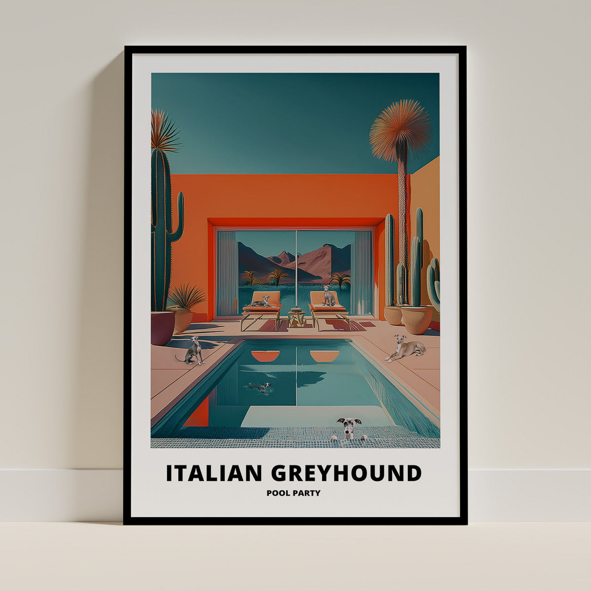 Italian Greyhound Dog Art Print Unframed | 4 Unique Designs | Wall Art Gift for Dog Lovers - Image 4 | Dogsy & Co