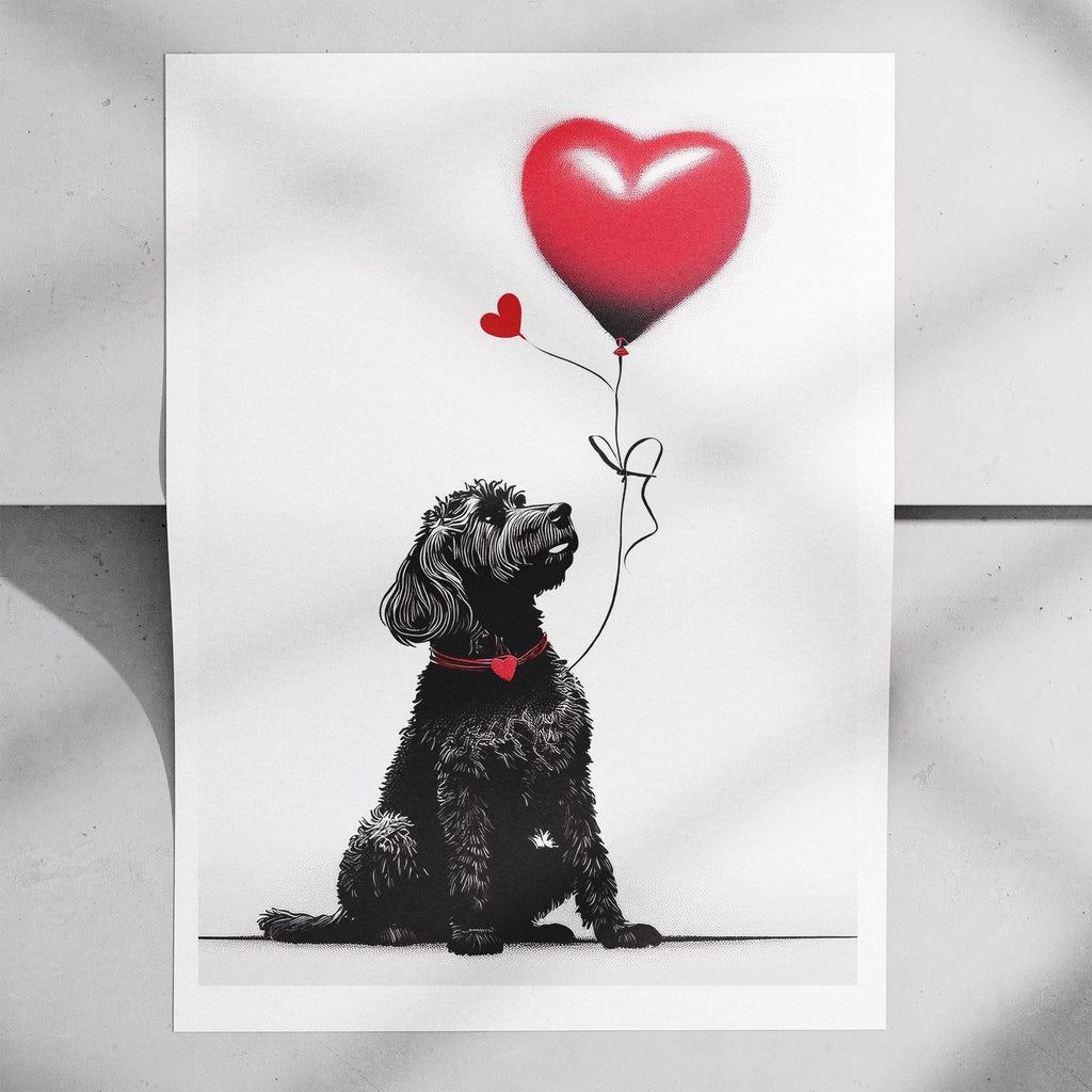 Spanish Water Dog DOGSY Series inspired by the Art of Banksy image 7