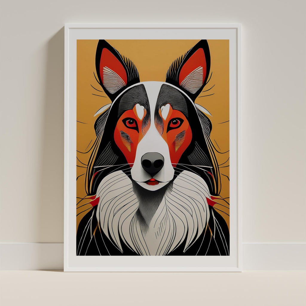 Rough Smooth Collie Geometric Orange Series image 9