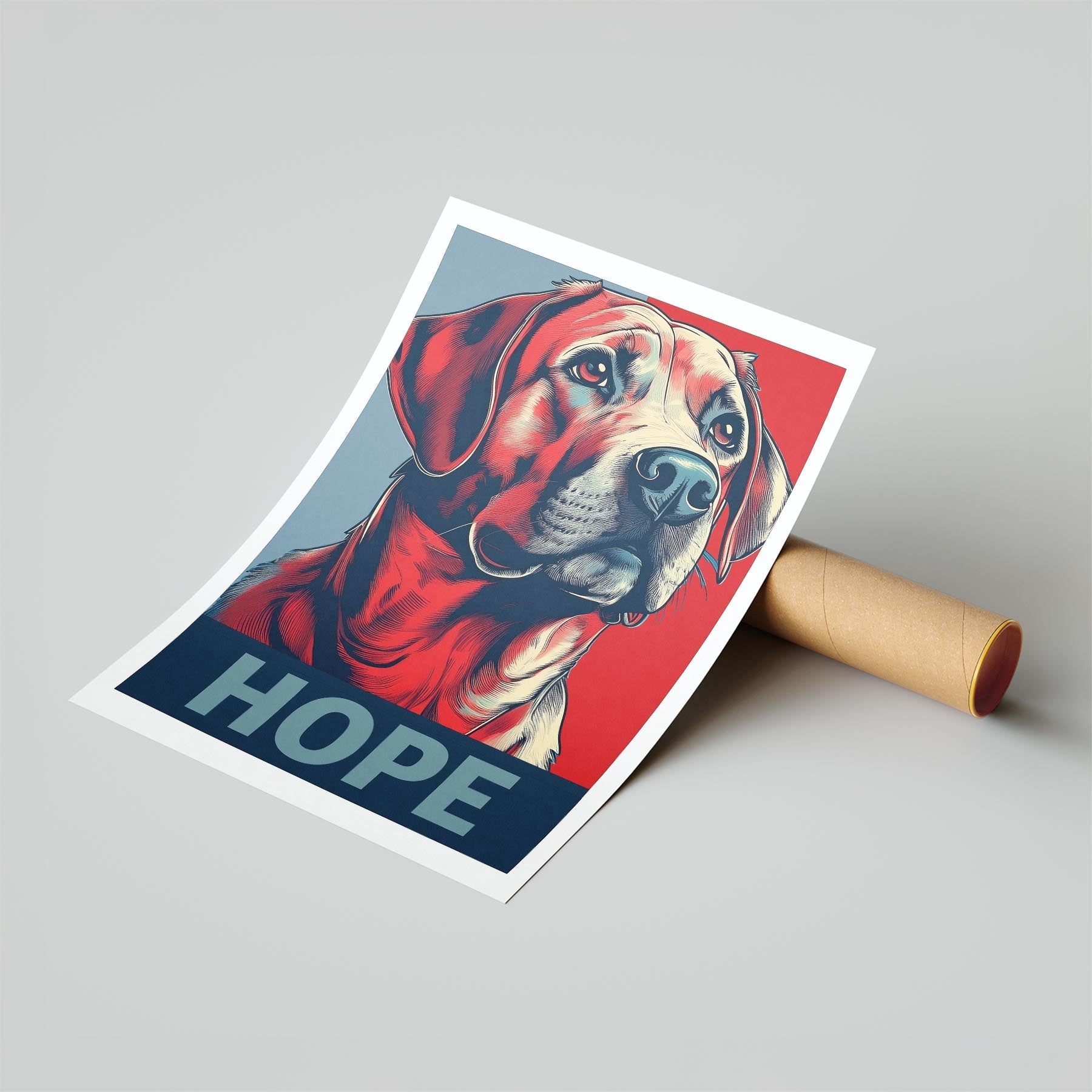 Labrador Retriever HOPE Series Inspired by the Obama Poster image 6