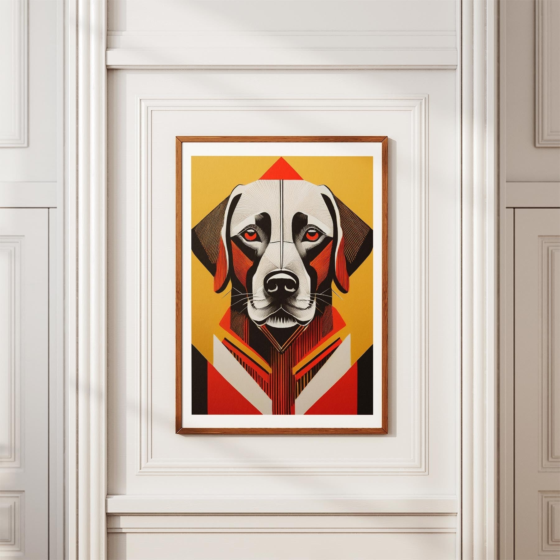 Labrador Retriever Geometric Orange Series image 3
