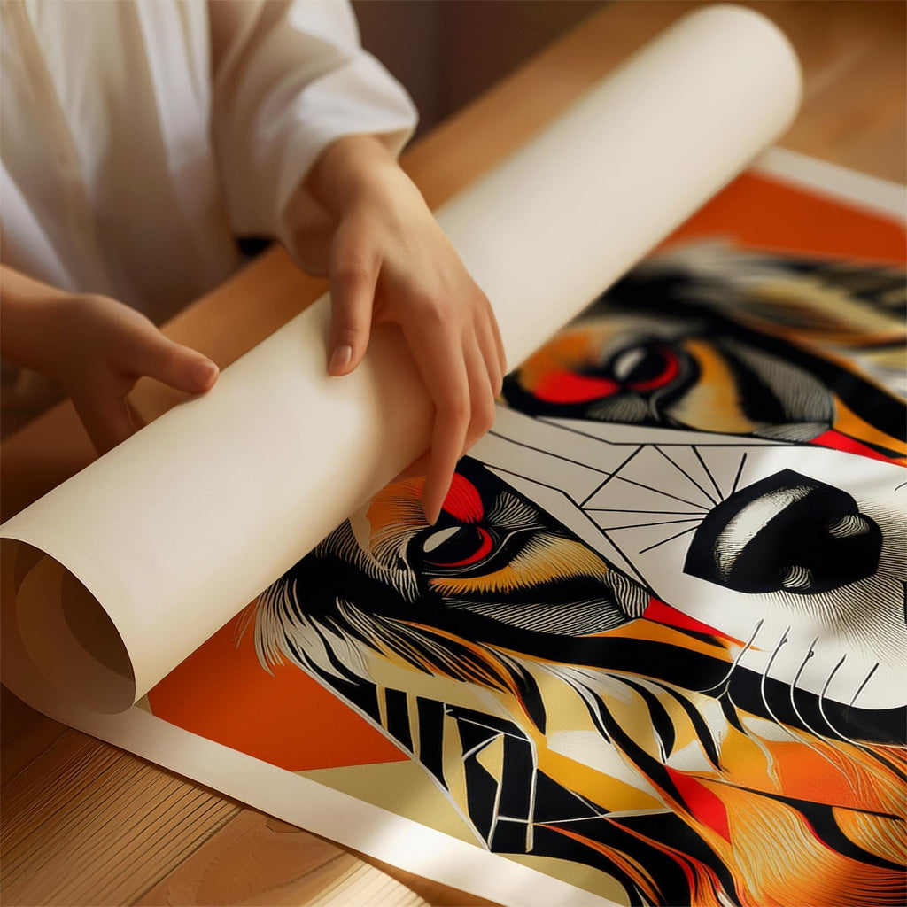 Cocker Spaniel Geometric Orange Series image 1