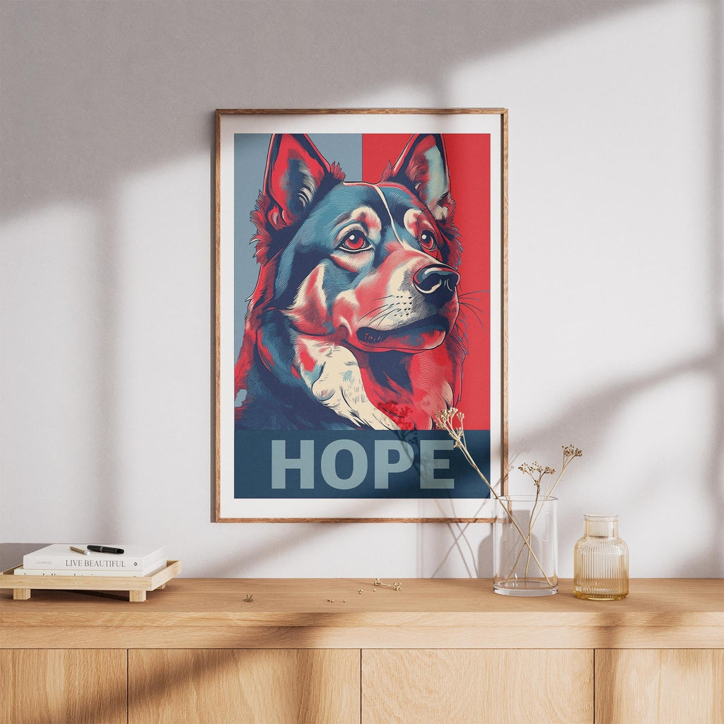 Finnish Lapphund HOPE Series Inspired by the Obama Poster image 8