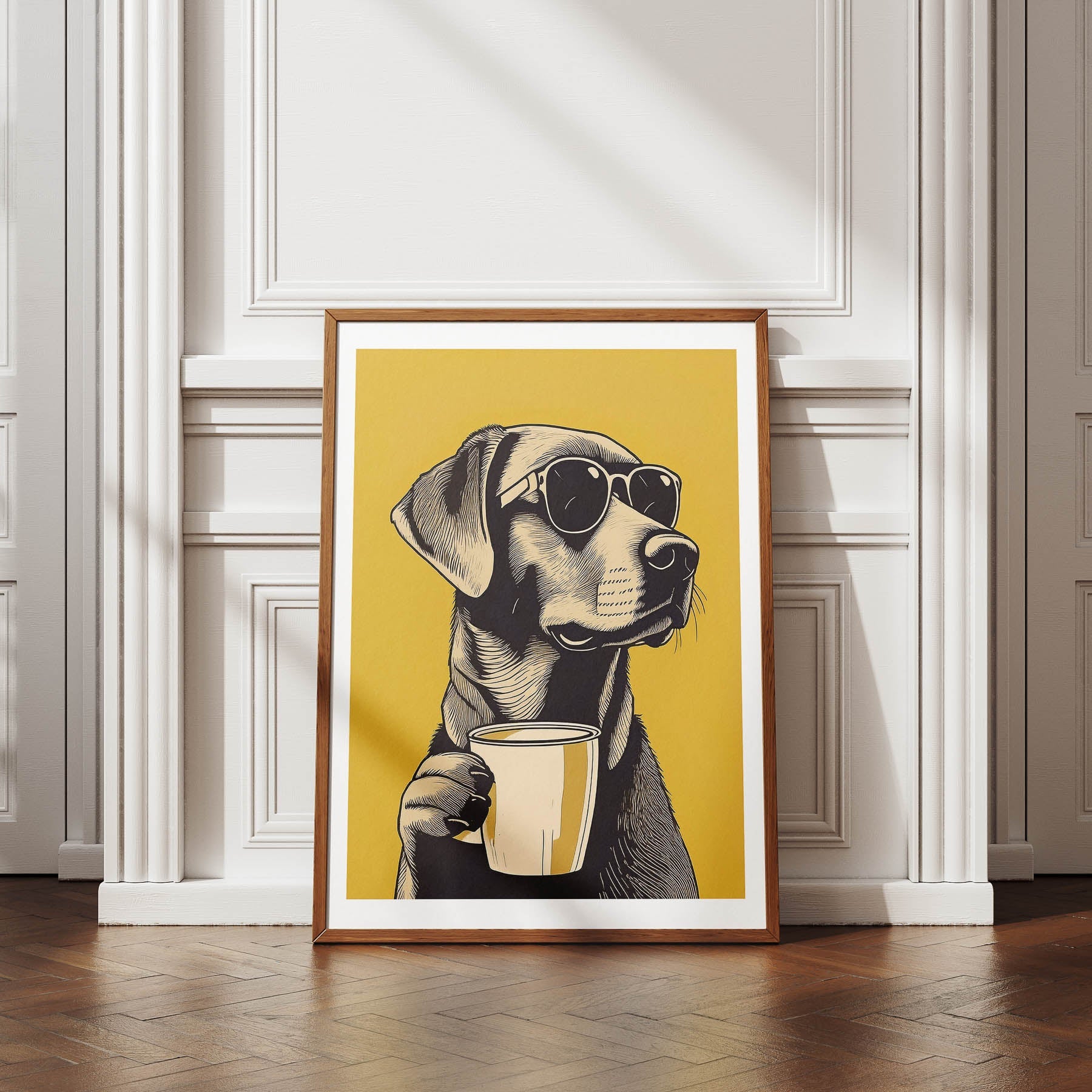 Labrador Retriever Chillin Coffee Dog image 4