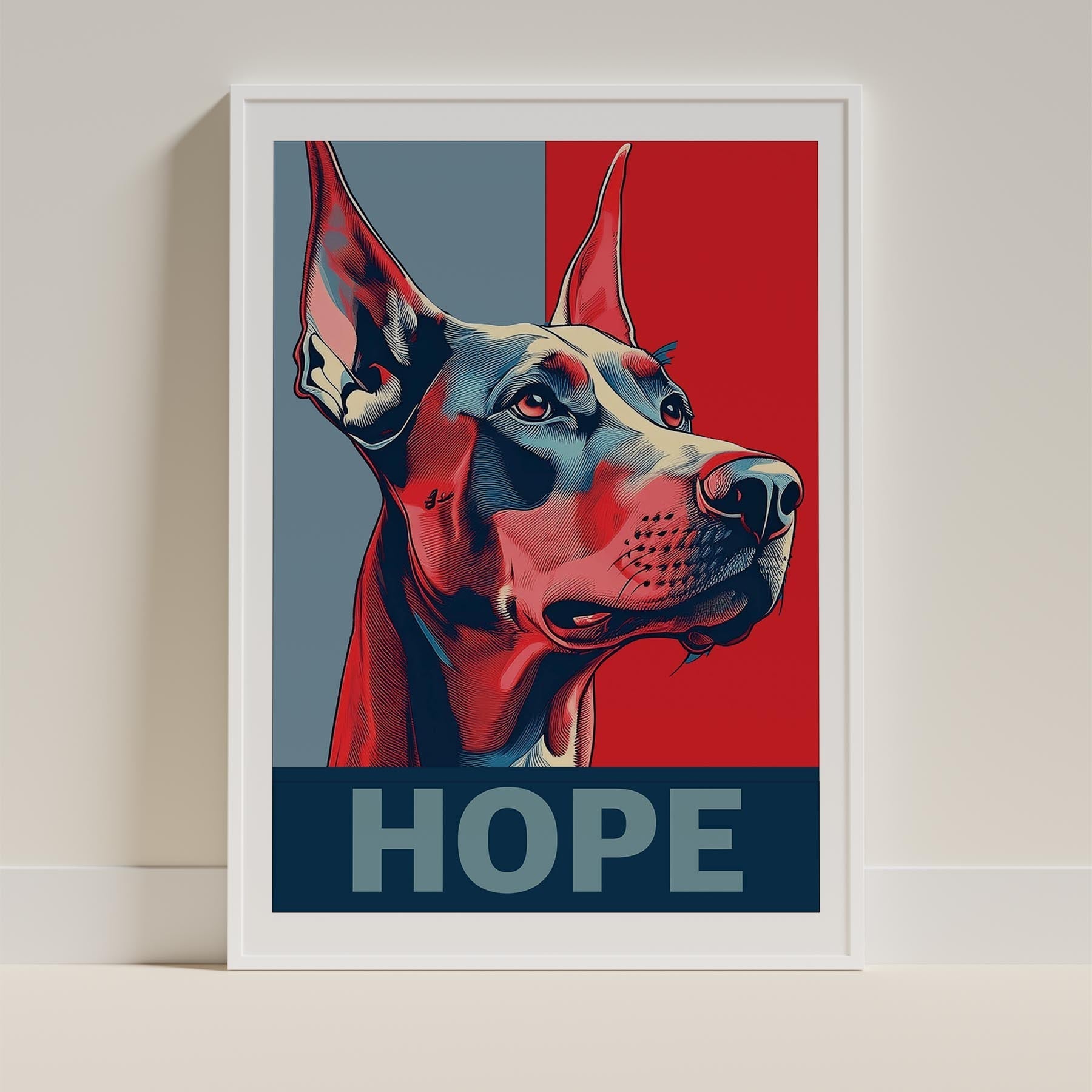 Doberman HOPE Series Inspired by the Obama Poster image 11