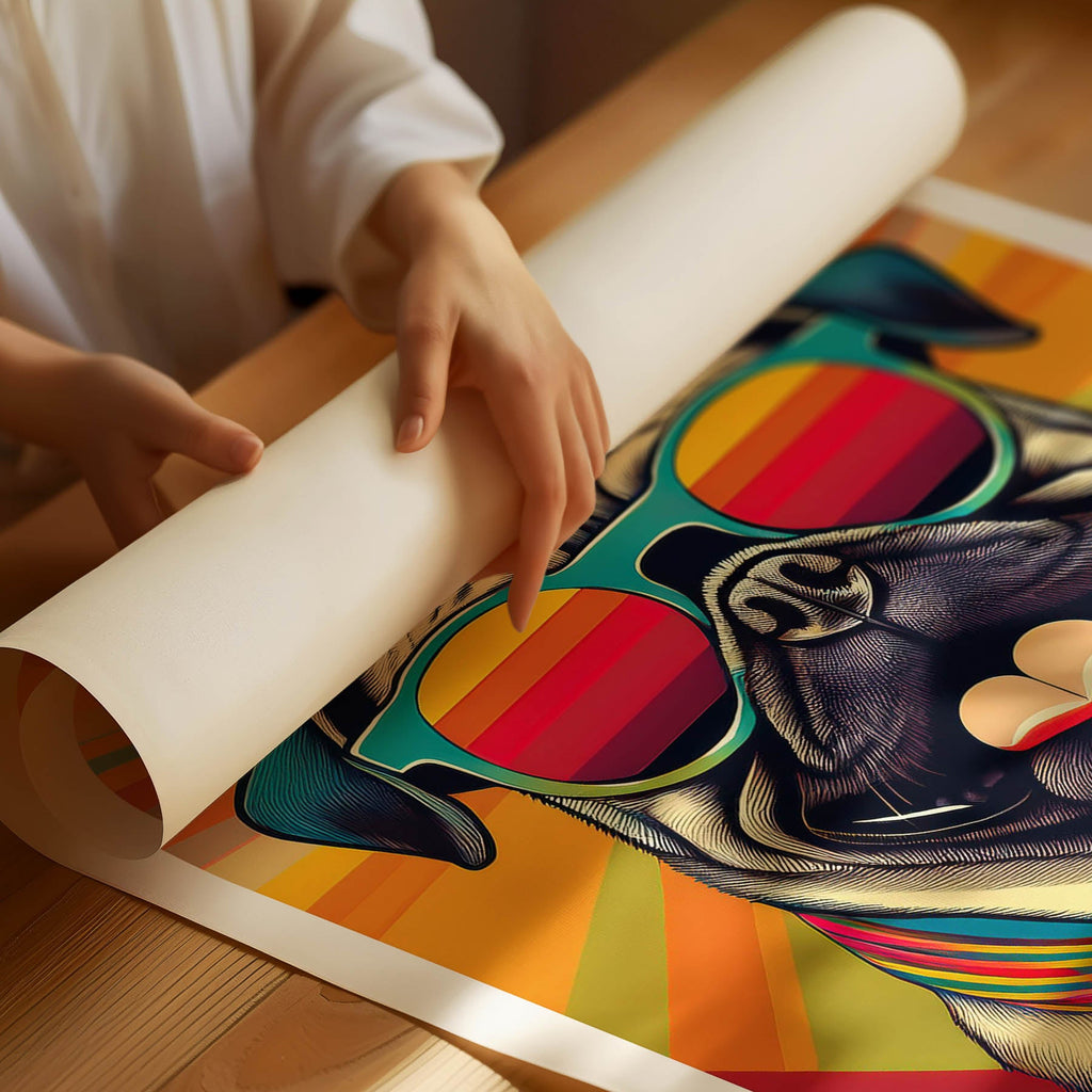 Pug In Colourful Sunnies 1 image 3