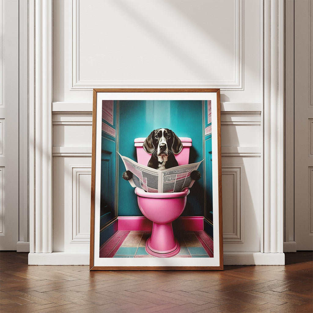 Beagle Toilet Dogs PInk and Turquise image 4