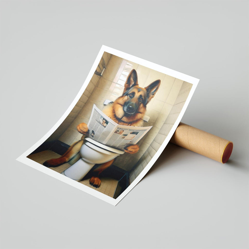 German Shepherd Toilet Humour Dog Series 1 image 6
