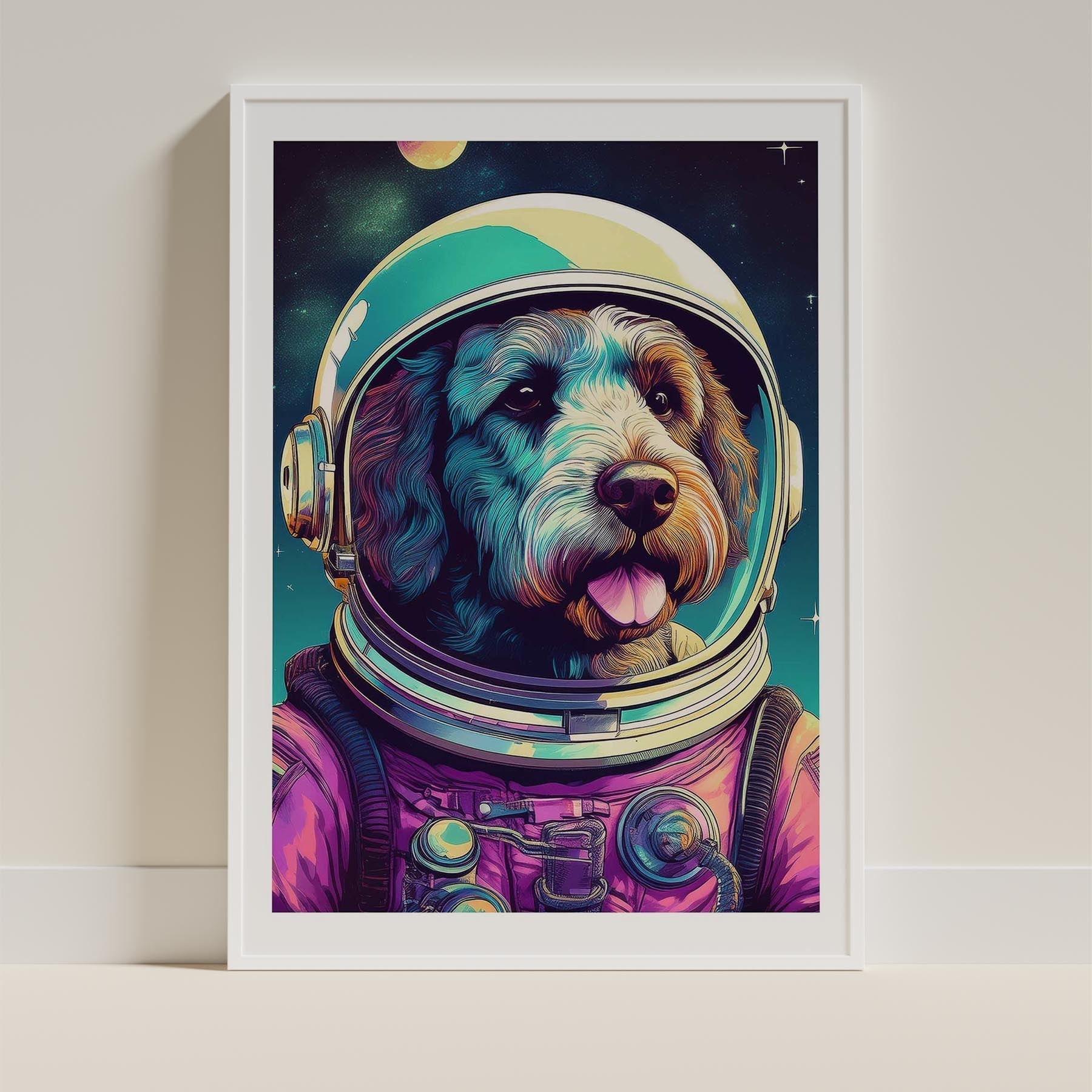 Spanish Water Dog Space Dogs Series image 9