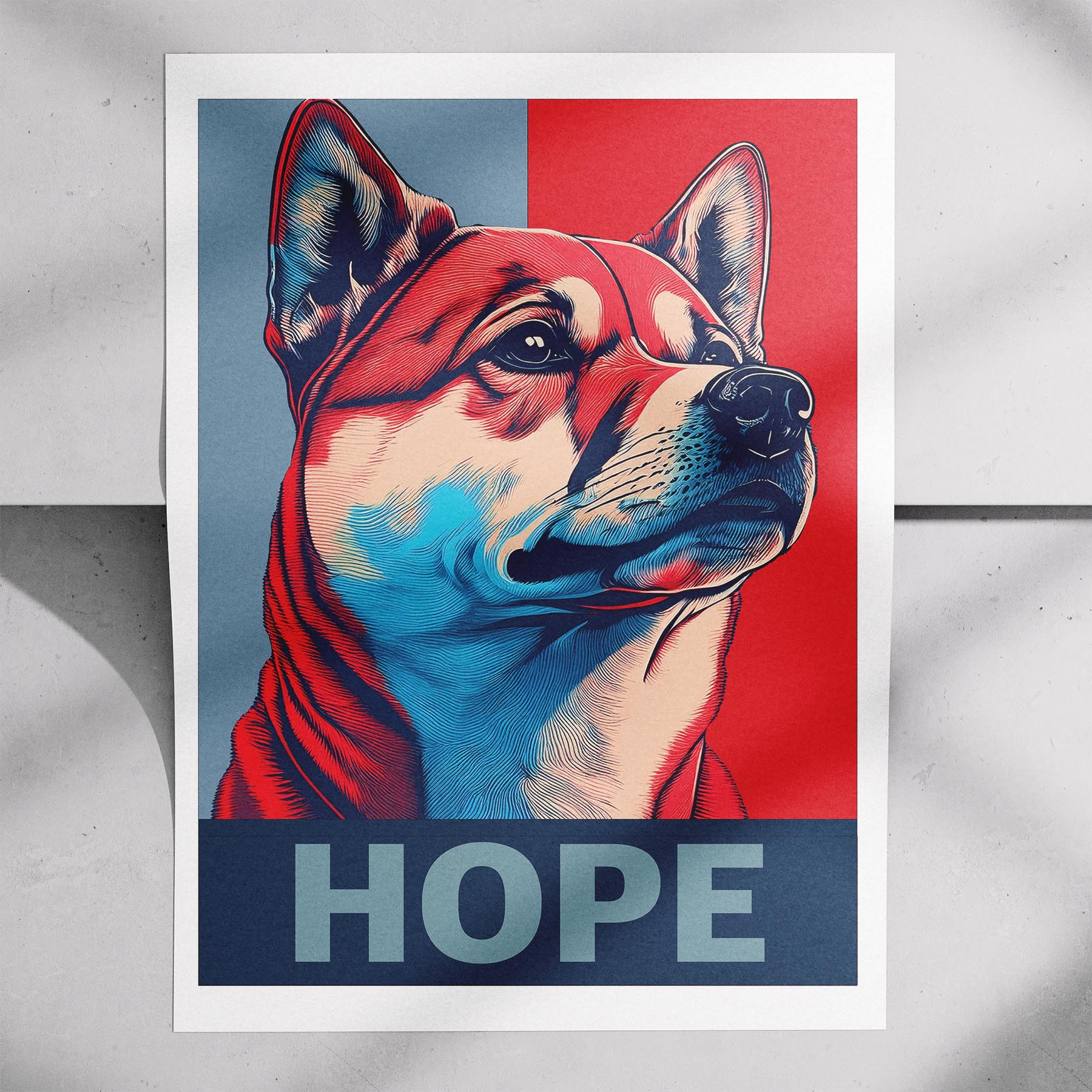 Shiba HOPE Series Inspired by the Obama Poster image 7