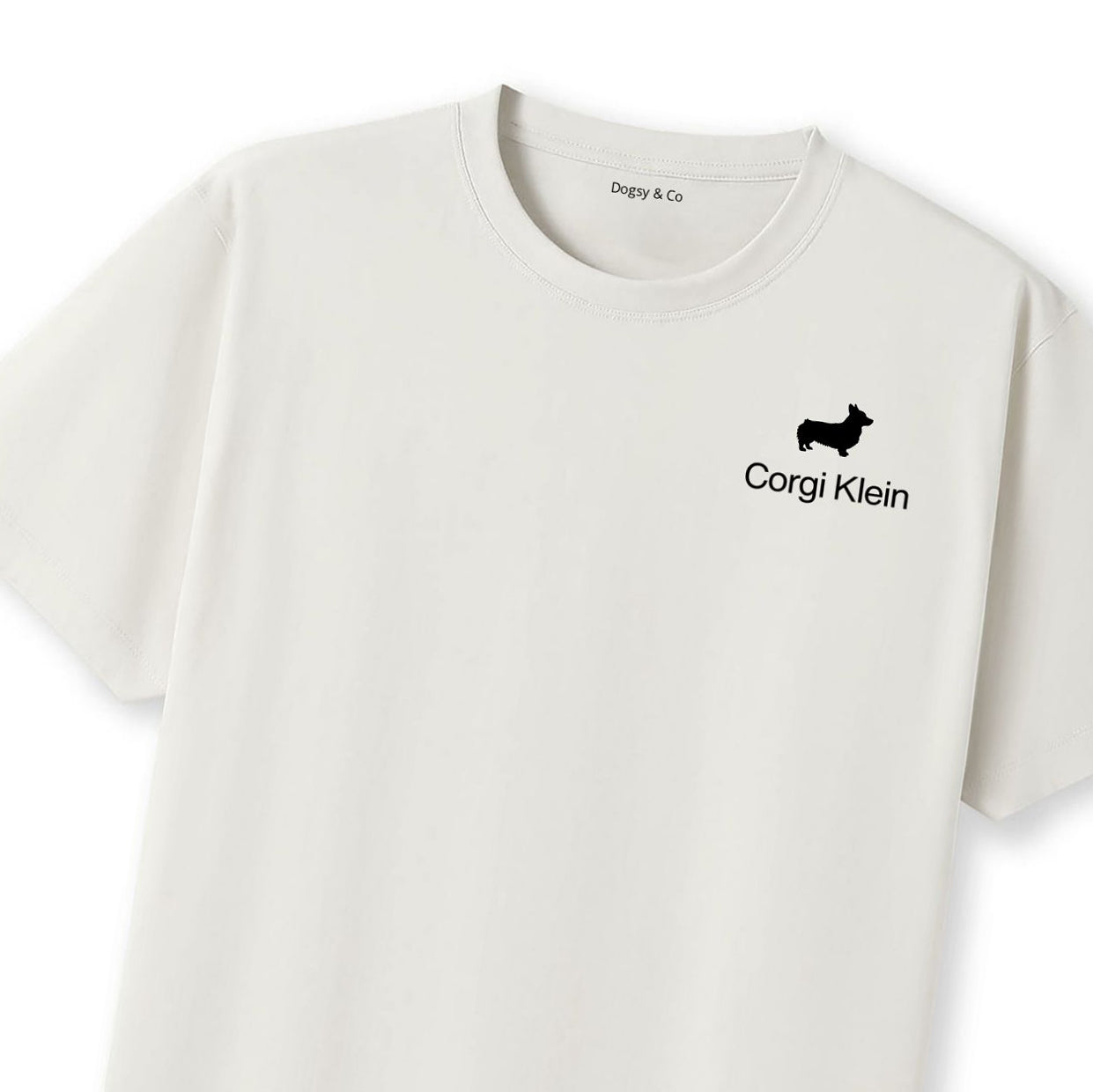 CORGICORGI KLEIN Dogsigner T-Shirt - close up view