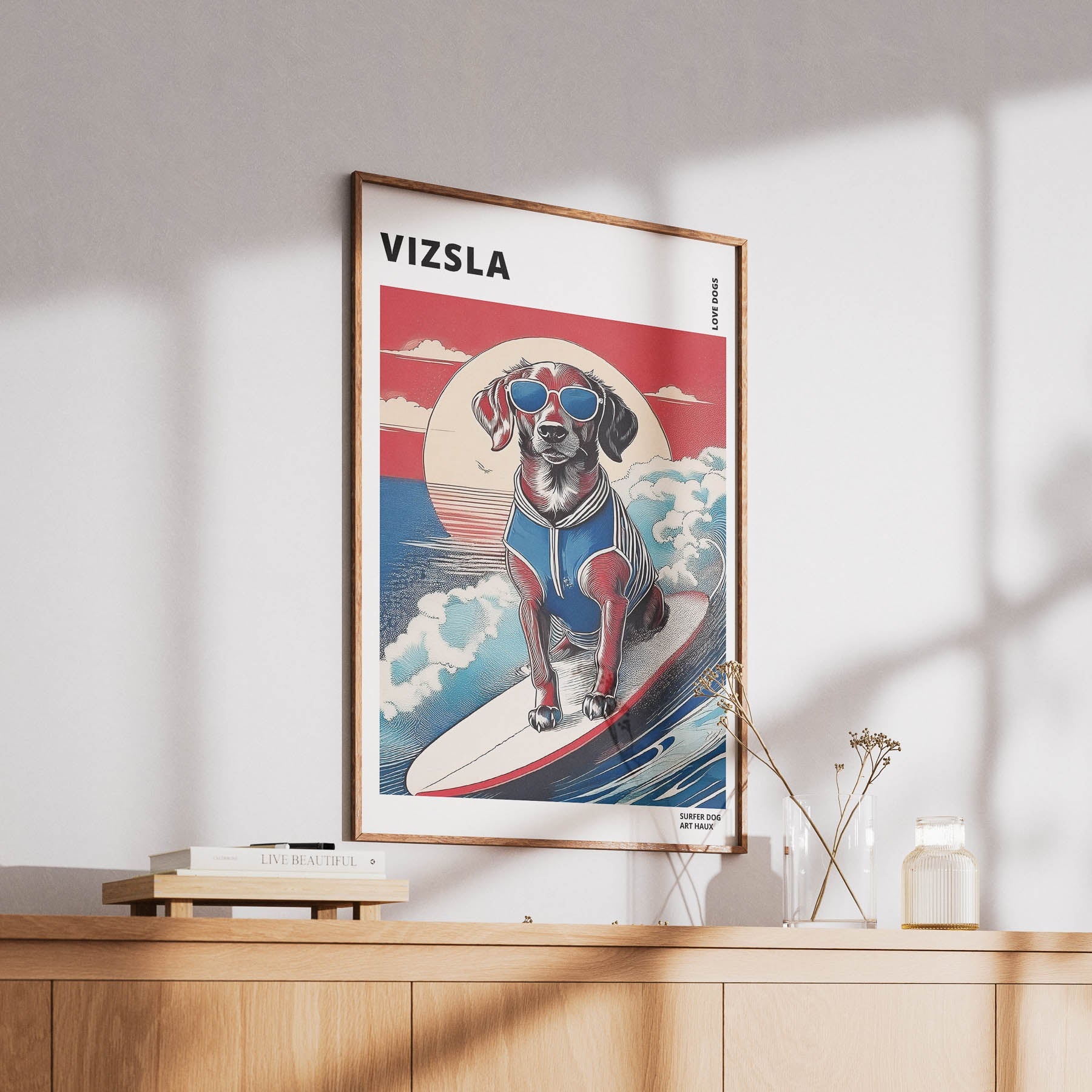 Vizsla Hokosai Surfer Dogs 1 image 6