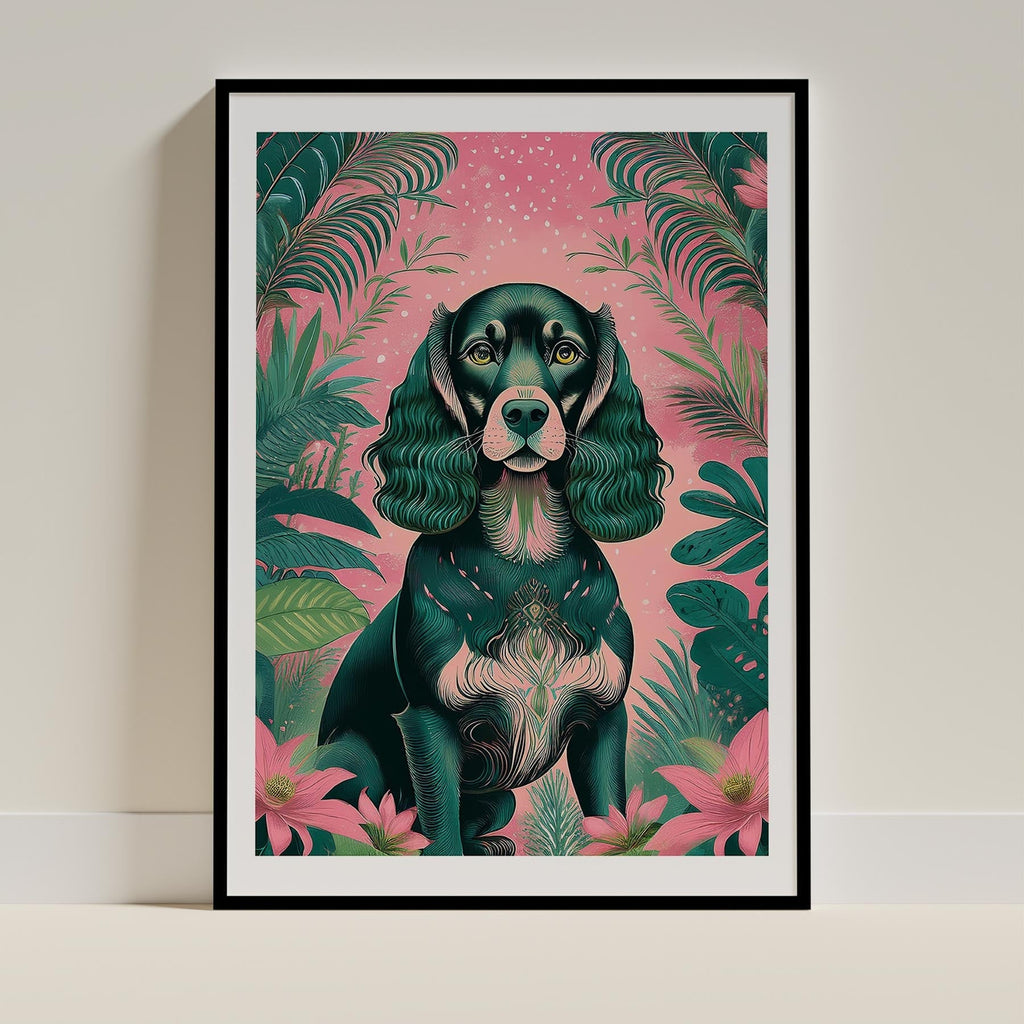 Cocker Spaniel Flowery Dog image 0