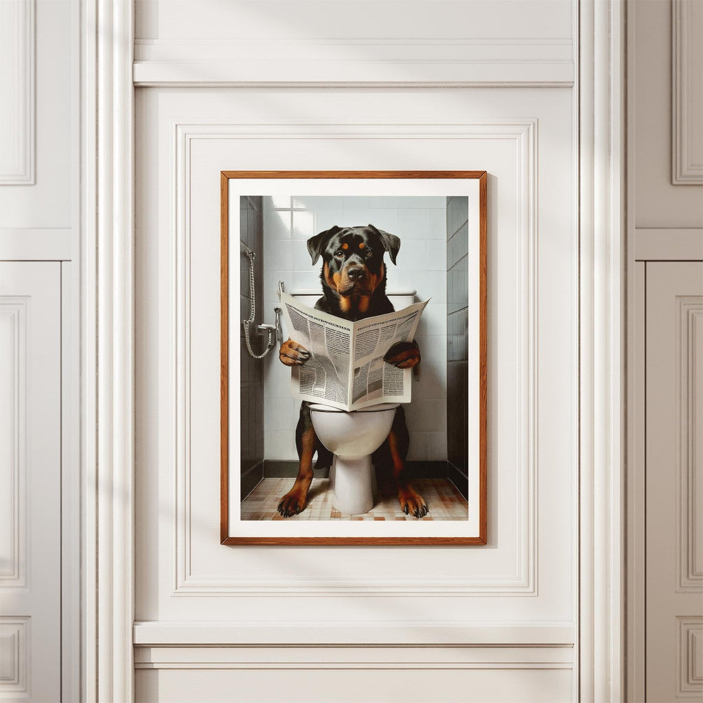 Rottweiler Toilet Humour Dog Series 2 image 3