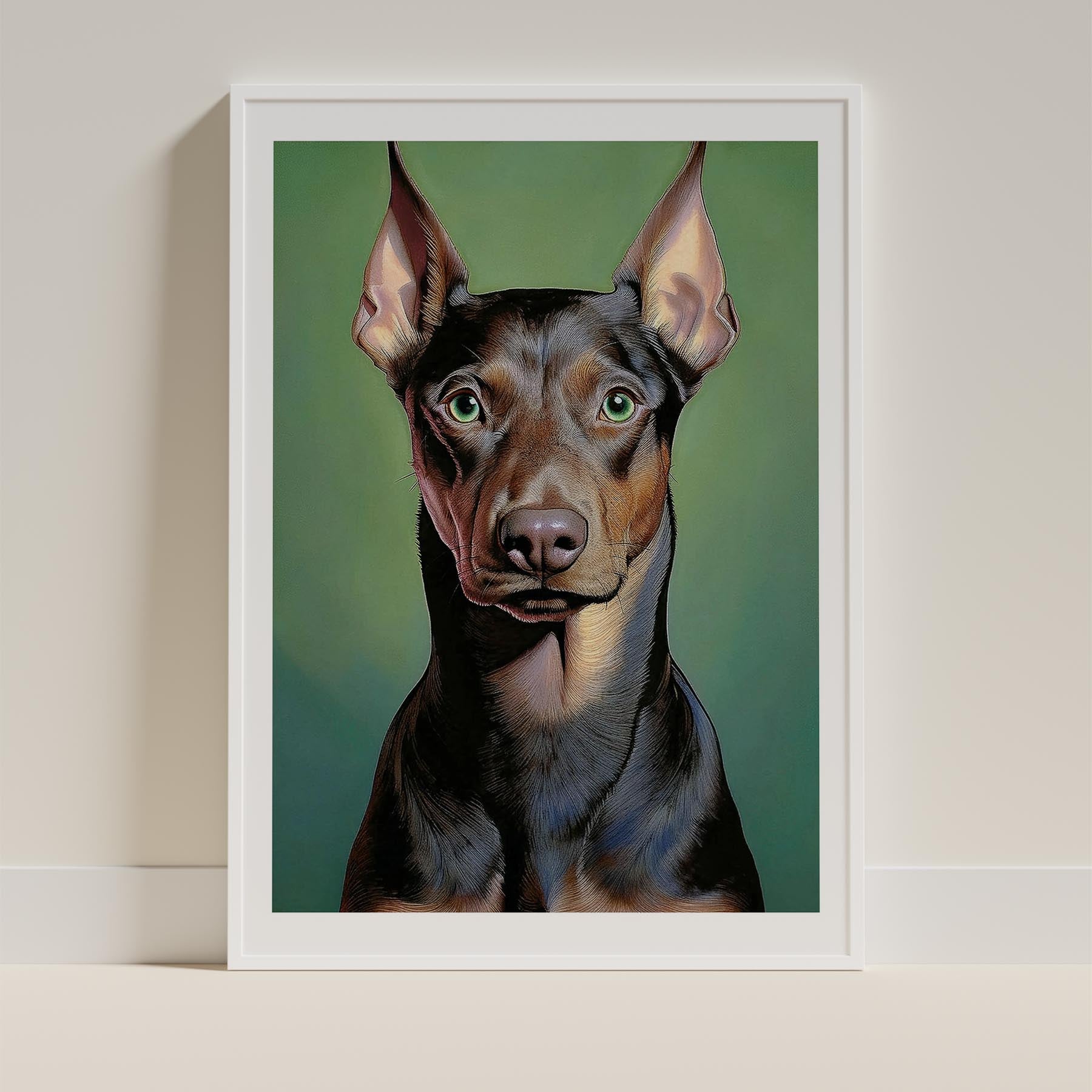 Doberman Green Painted Series image 11