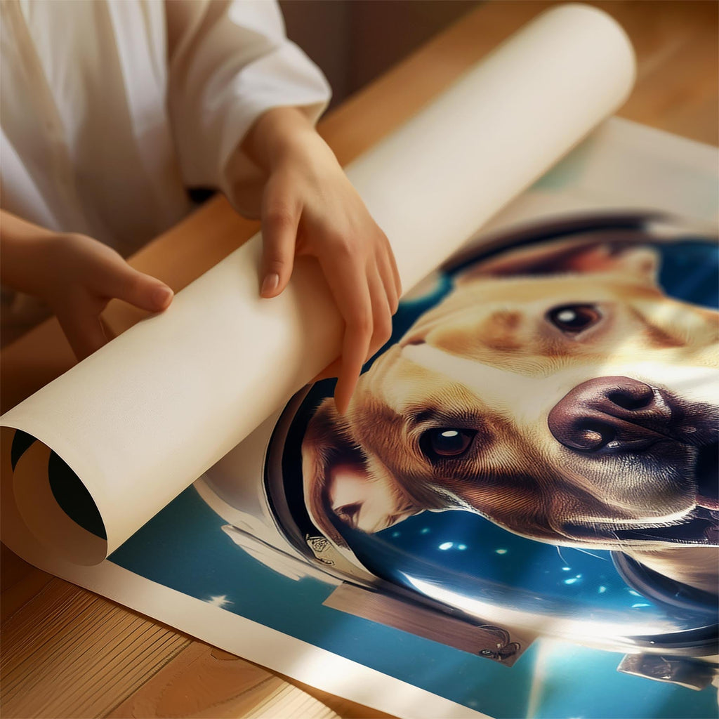 American Staffordshire Terrier Astronaut Dog Series image 1