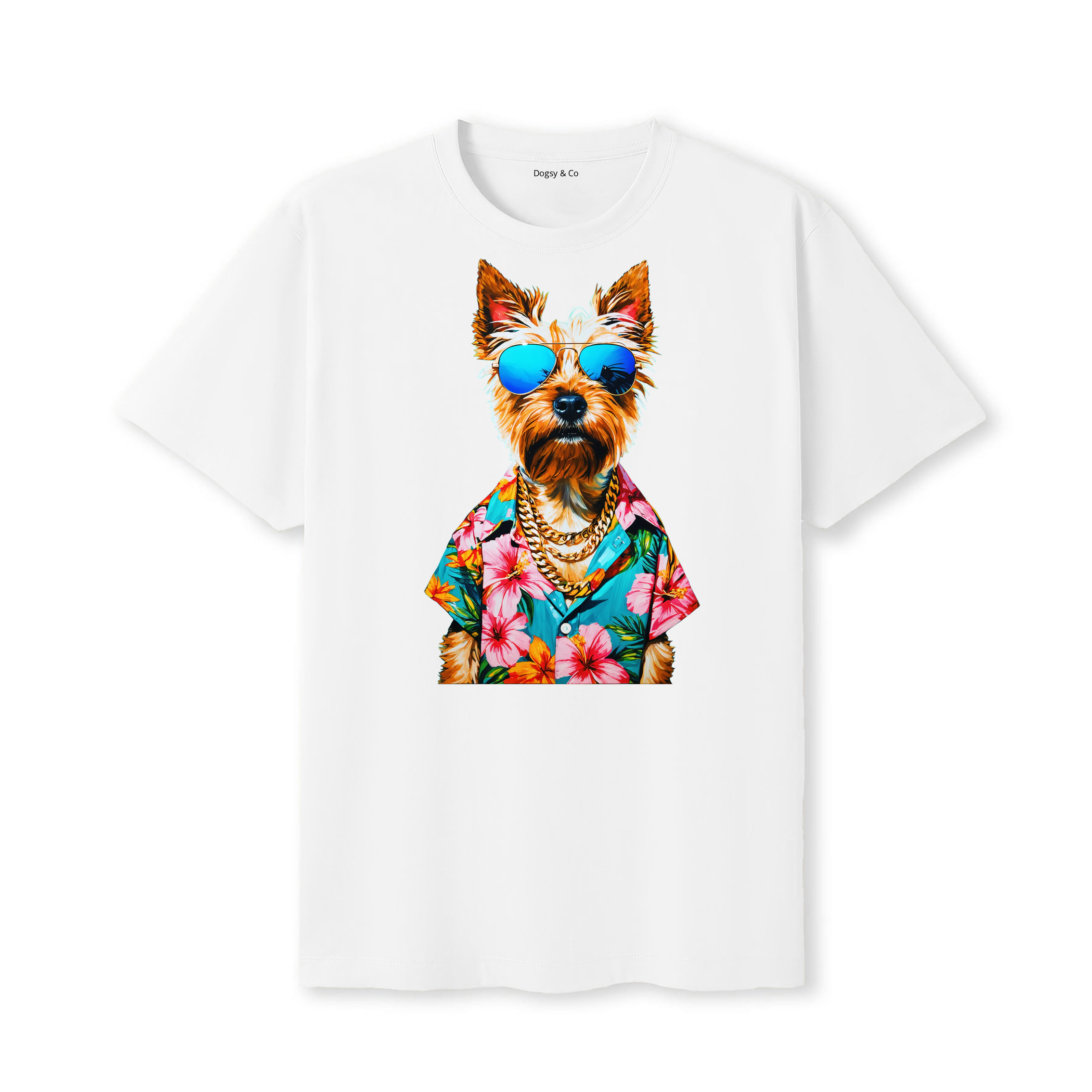 Cairn Terrier Hawaii Dog T-Shirt - White