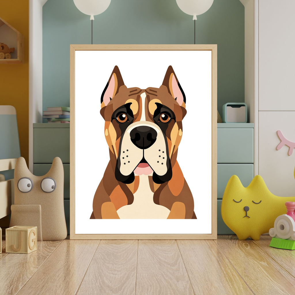 Bold Block Art Print - Framed Nursery Mockup