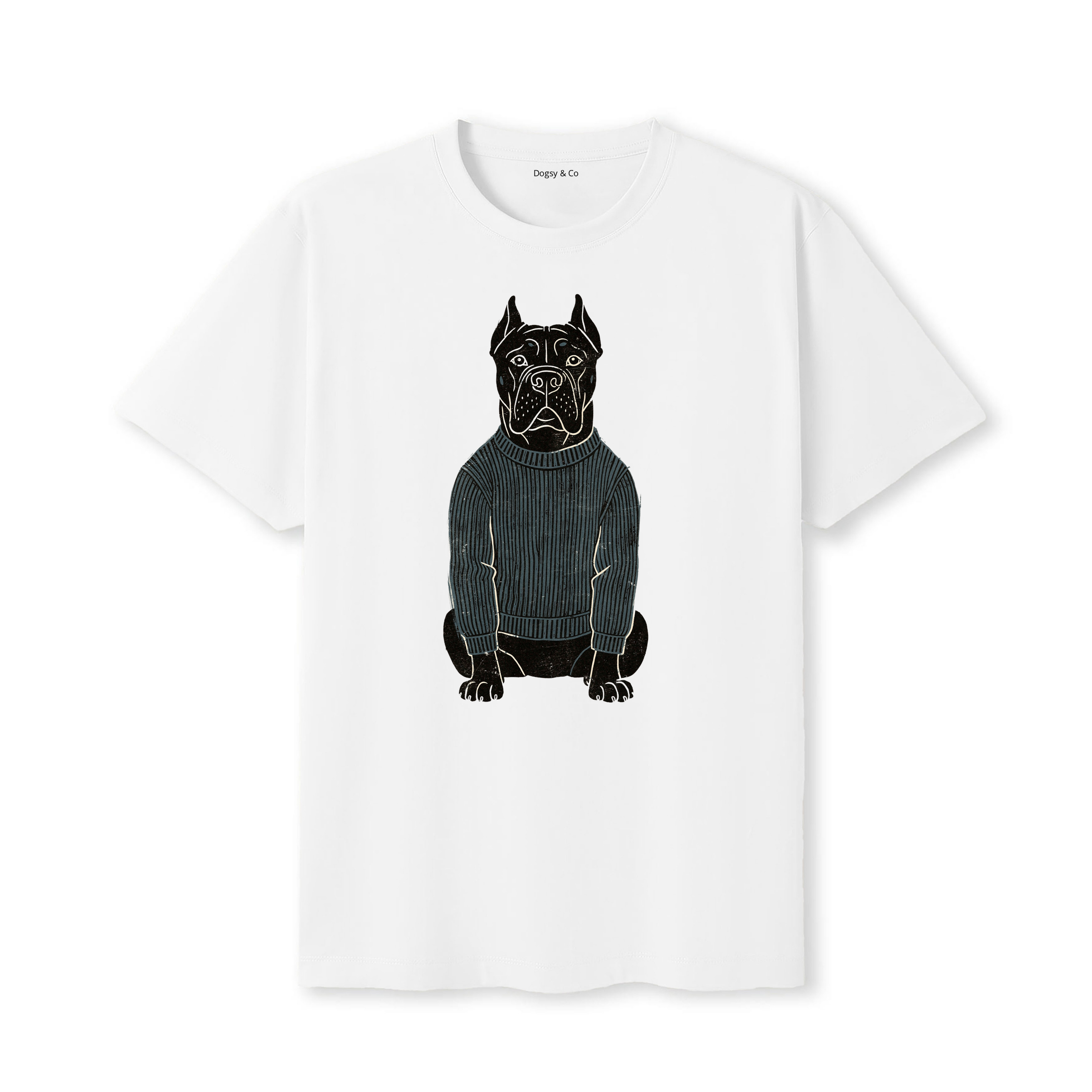 Cane Corso Jumper Dog T-Shirt - White