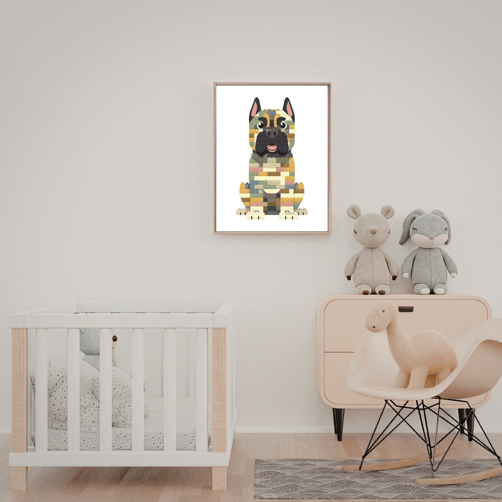 Cane Corso Lego Dog - White