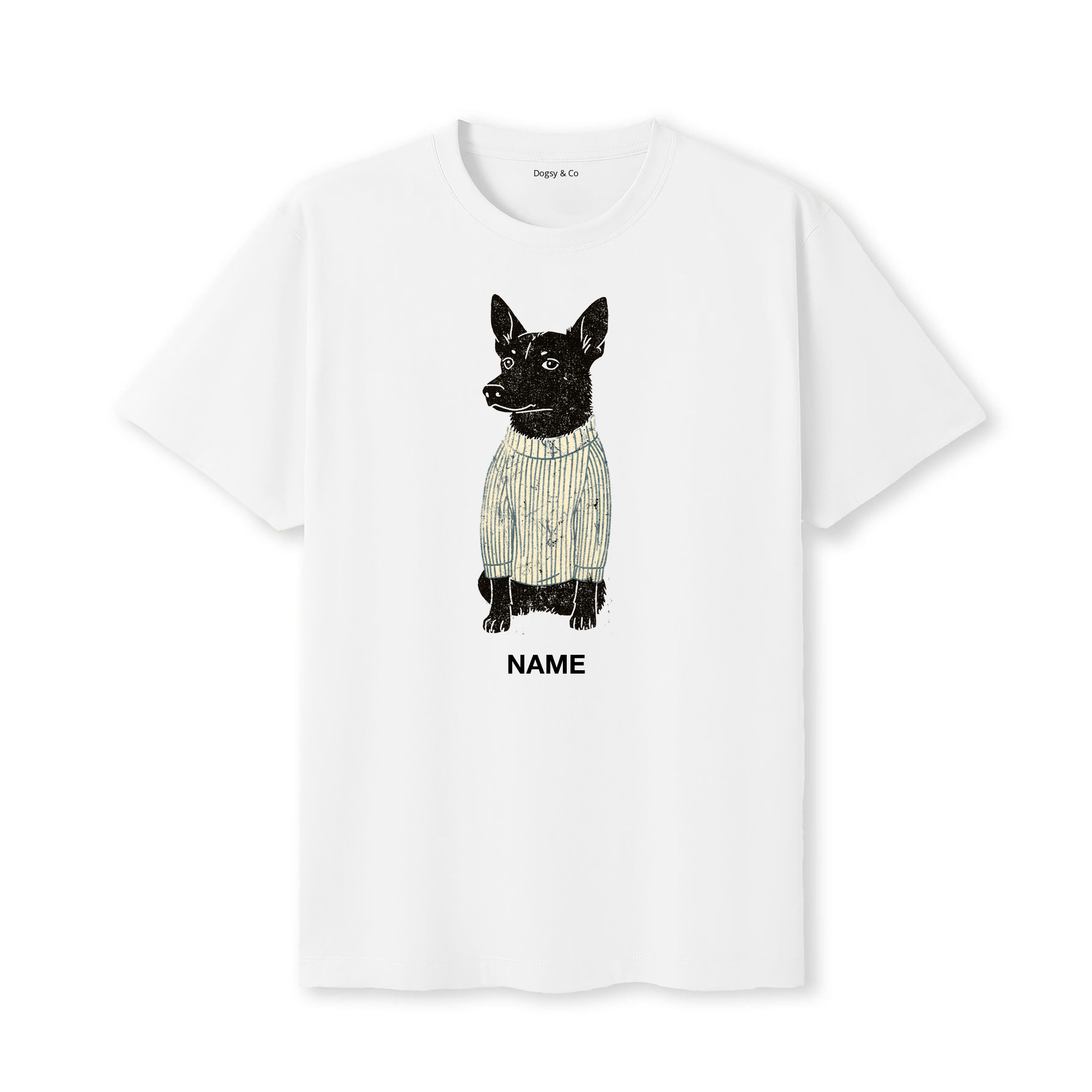 Cattle Dog Jumper Dog Custom T-Shirt - White