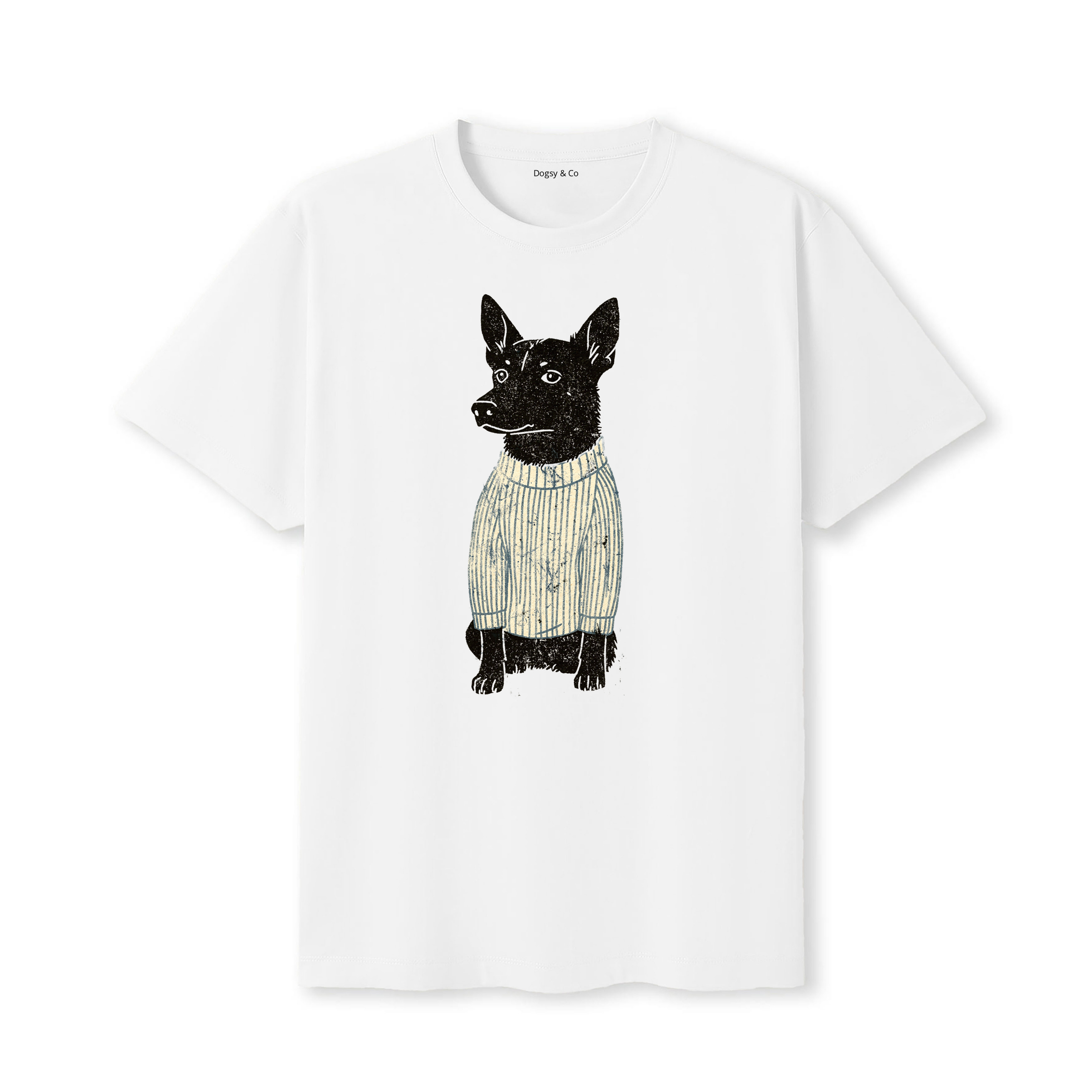 Cattle Dog Jumper Dog T-Shirt - White
