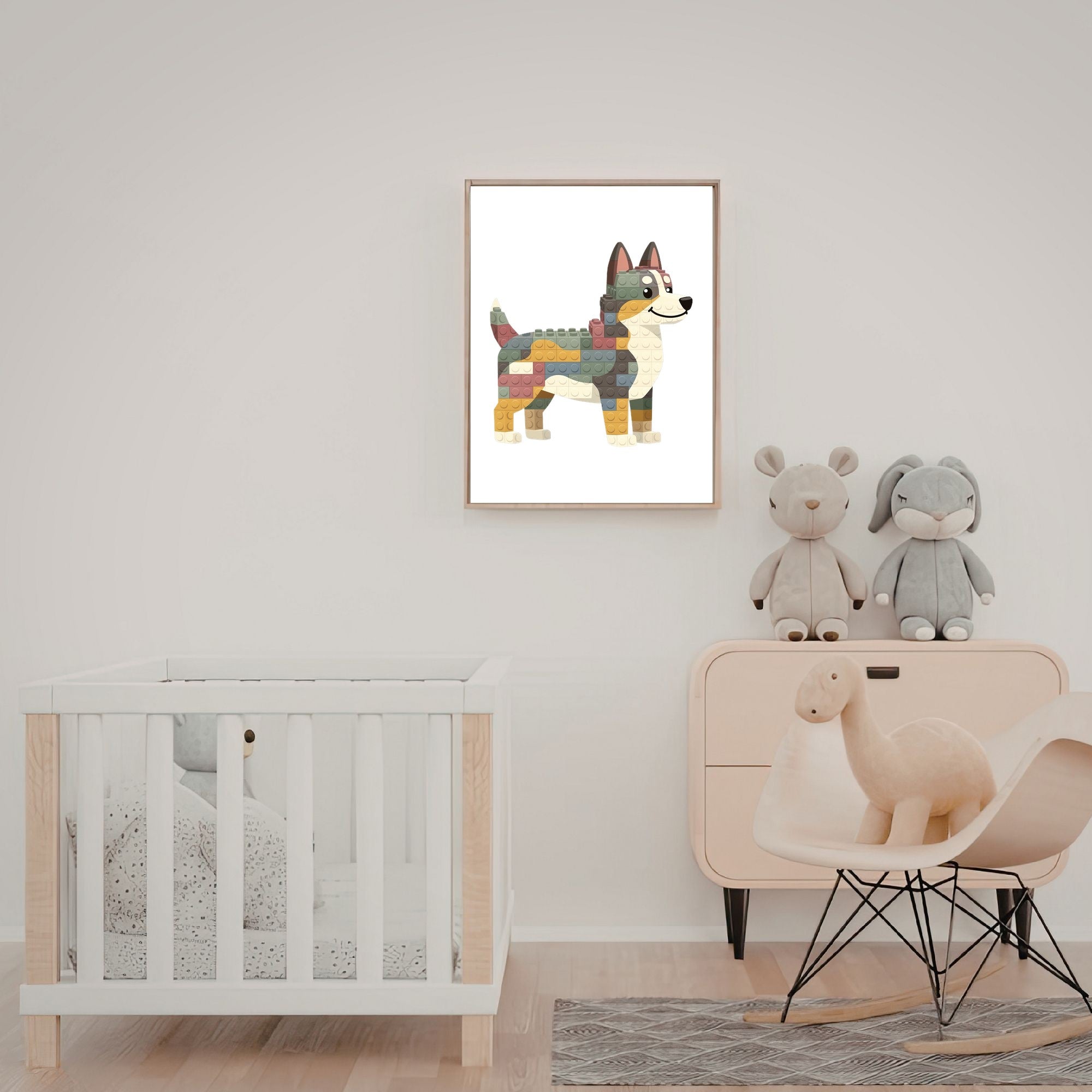 Cattle Dog Lego Dog - White