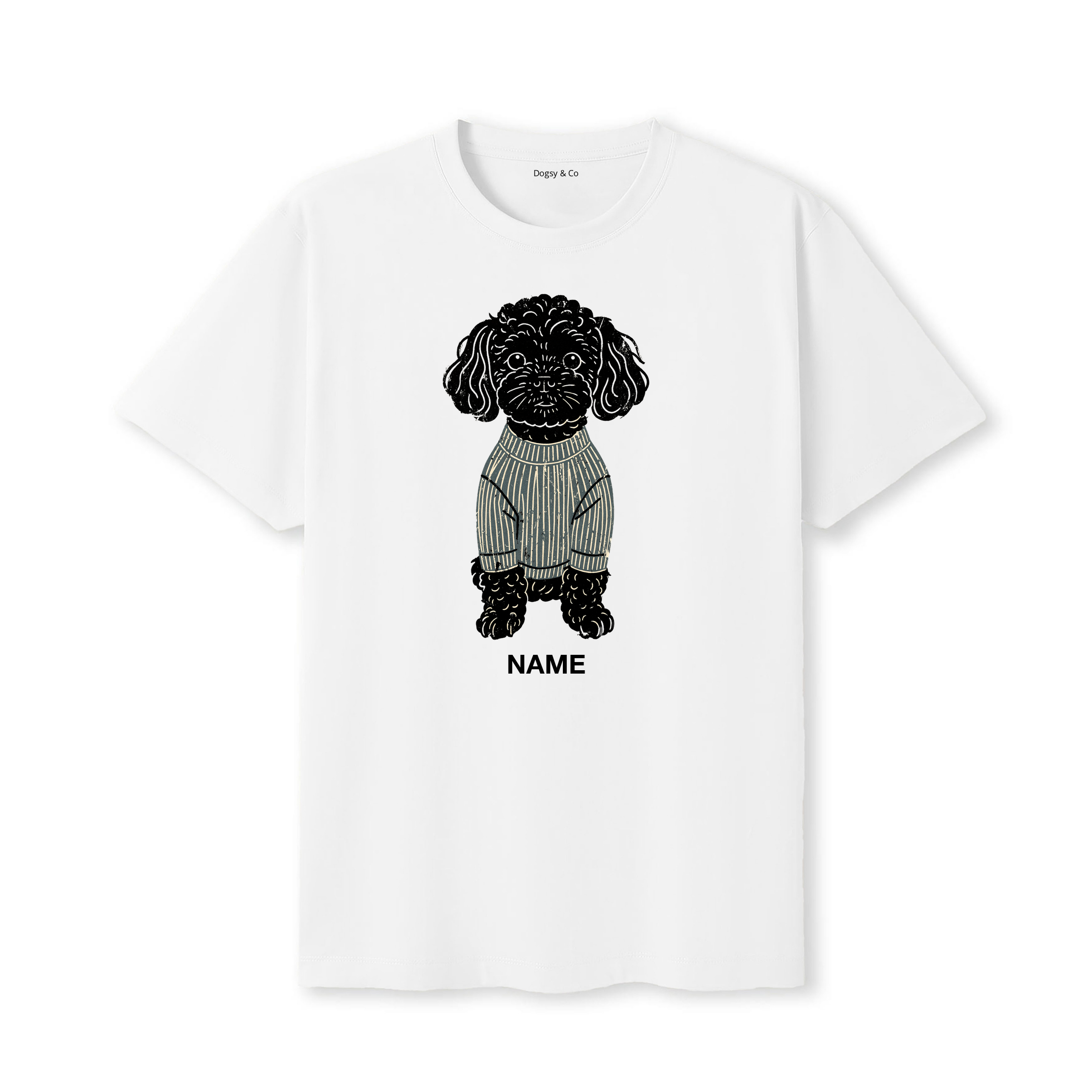 Cavoodle Jumper Dog Custom T-Shirt - White