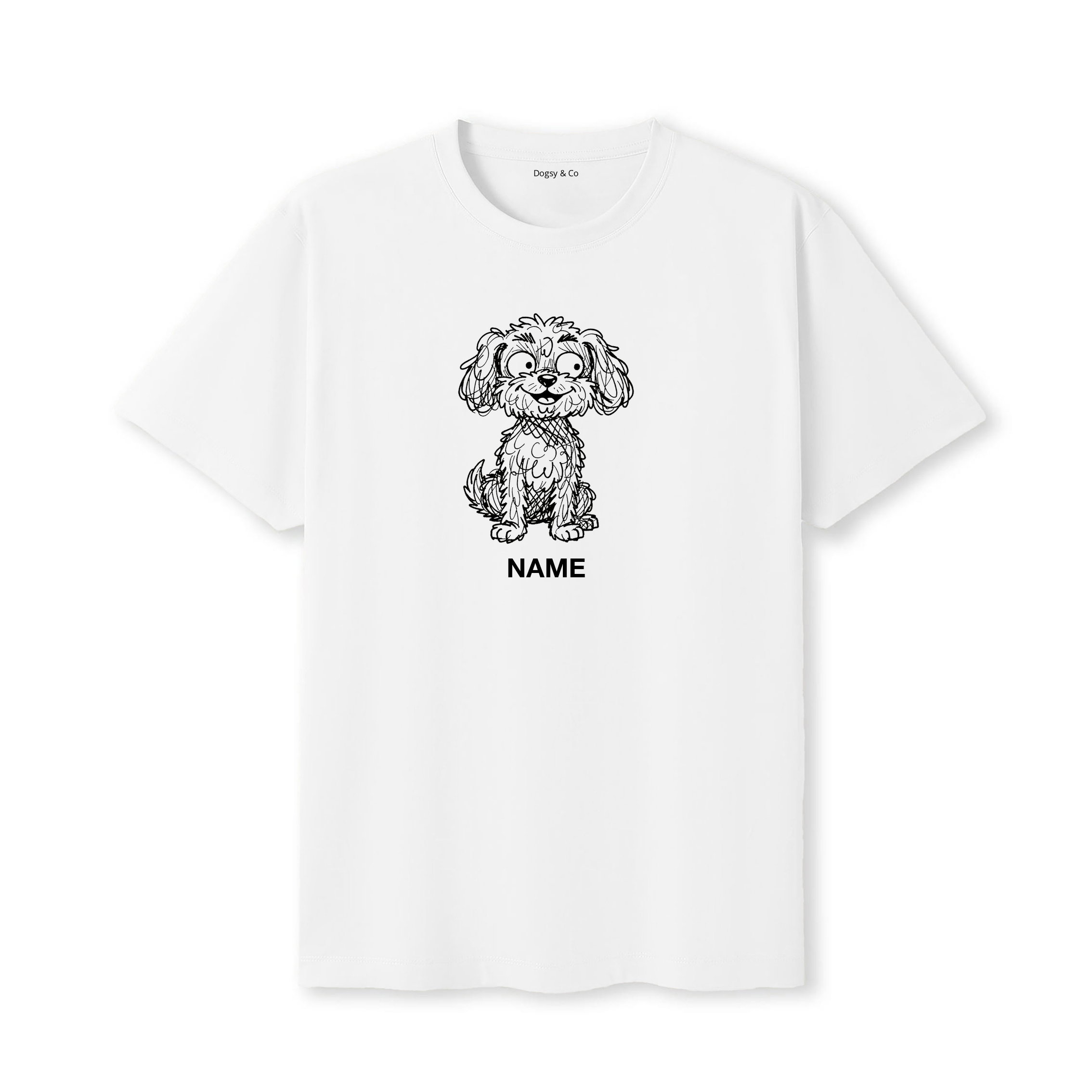Cavoodle Scraggy Dog Custom - White