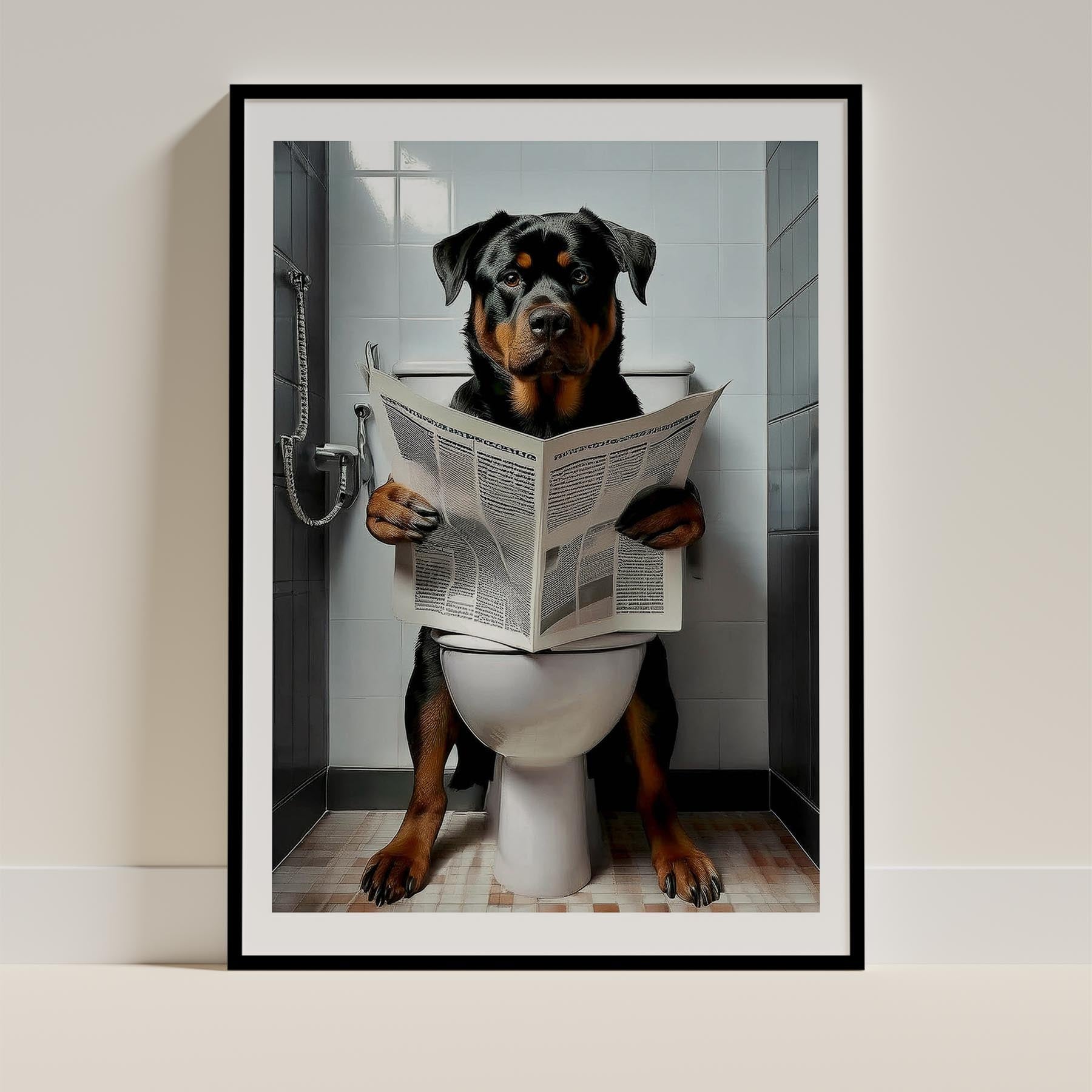 Rottweiler Toilet Humour Dog Series 2 image 0