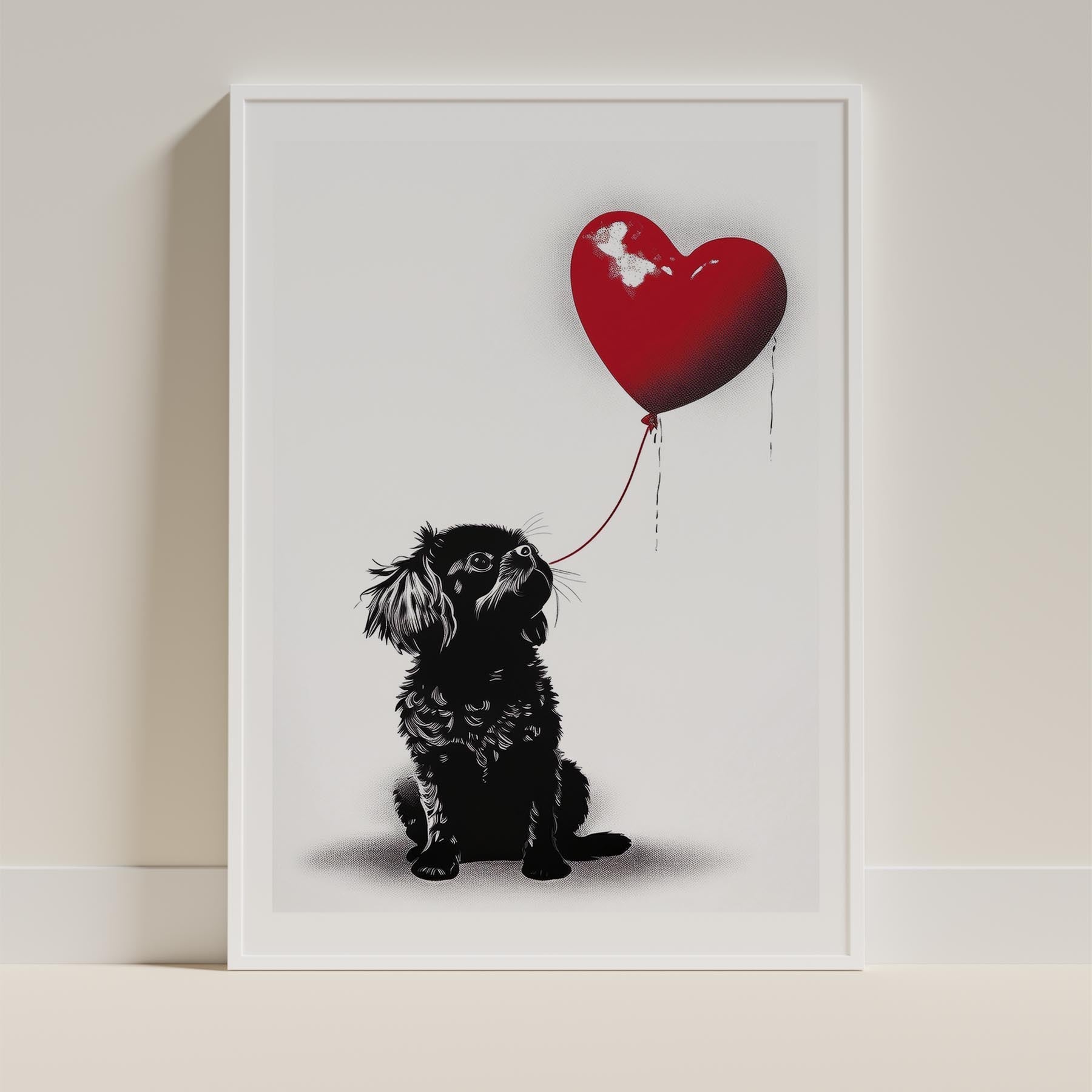 Japanese Chin DOGSY Series inspired by the Art of Banksy image 9