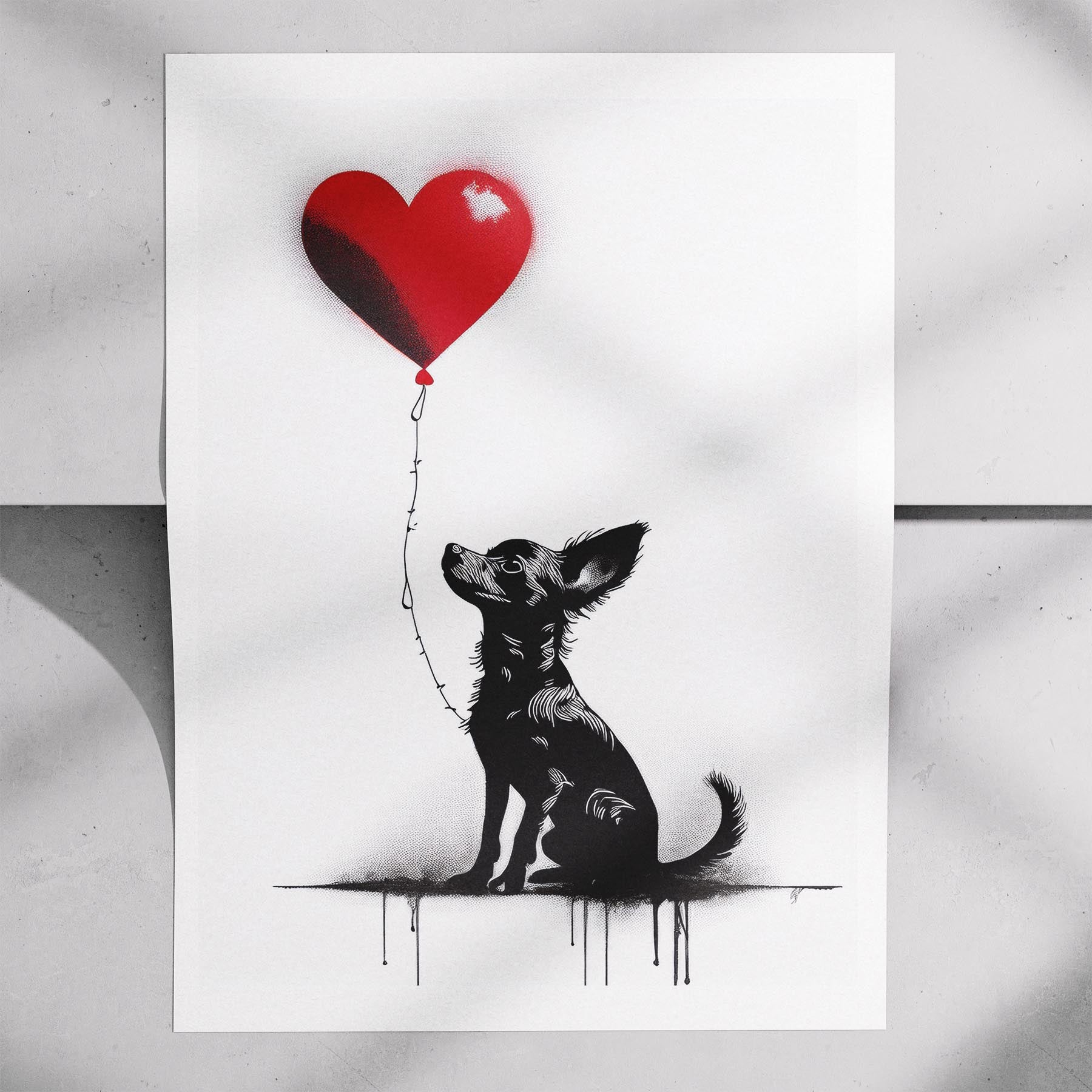 Chihuahua DOGSY Series inspired by the Art of Banksy image 7