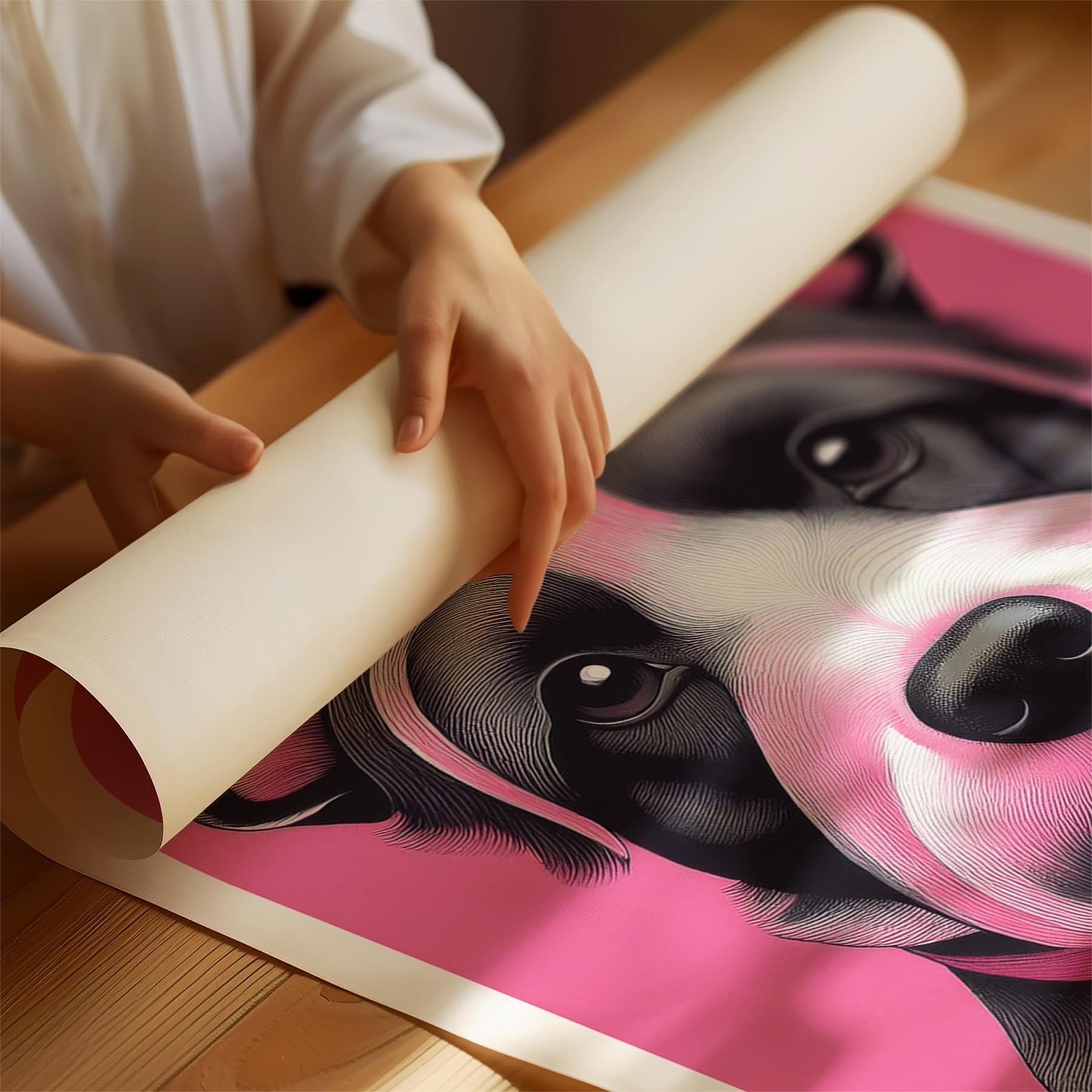 Australian Terrier Pink and Black Dog Series 2 image 1