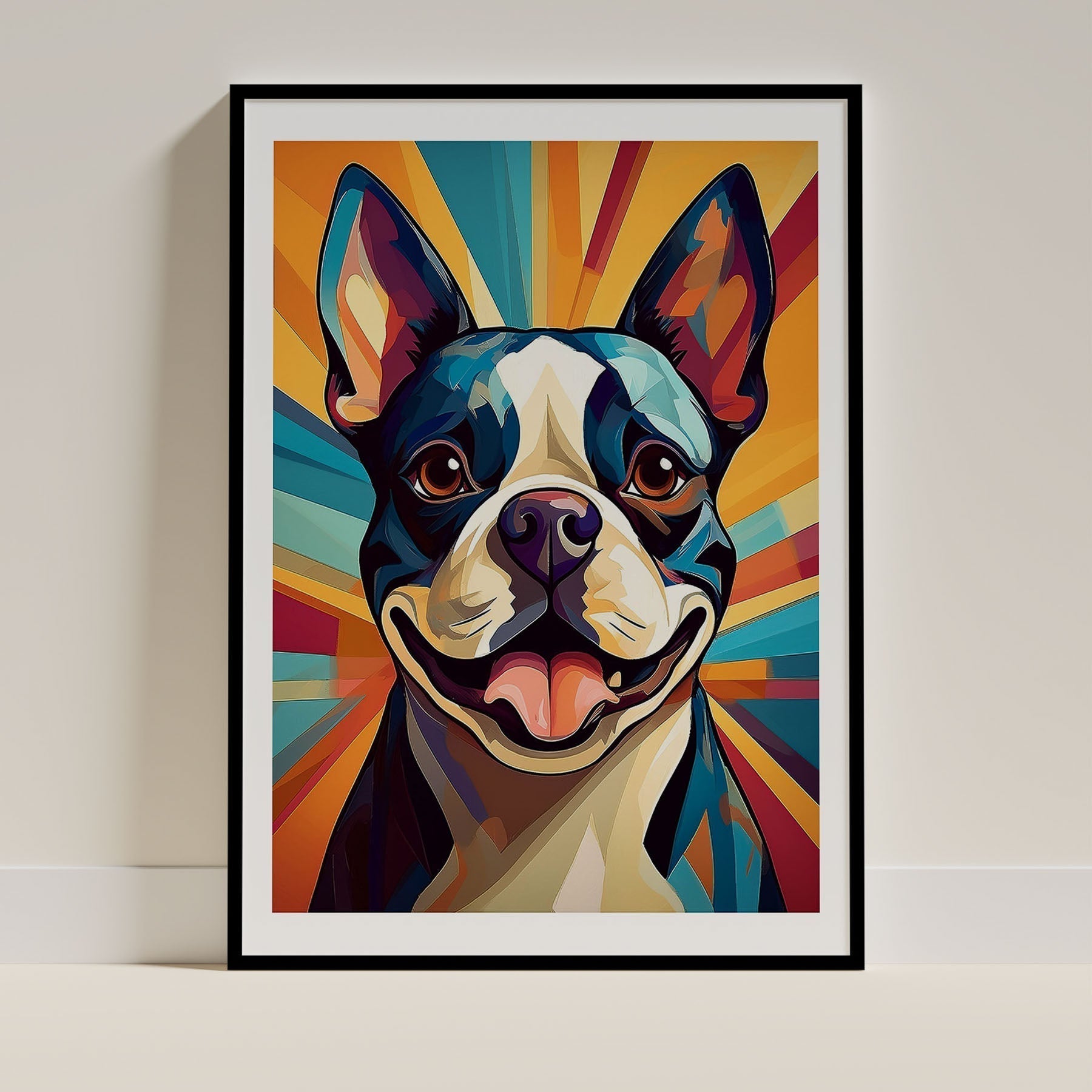 Boston Terrier Dog Art Print Unframed Vol 2 | 11 Unique Designs | Wall Art Gift for Dog Lovers - Image 11 | Dogsy & Co