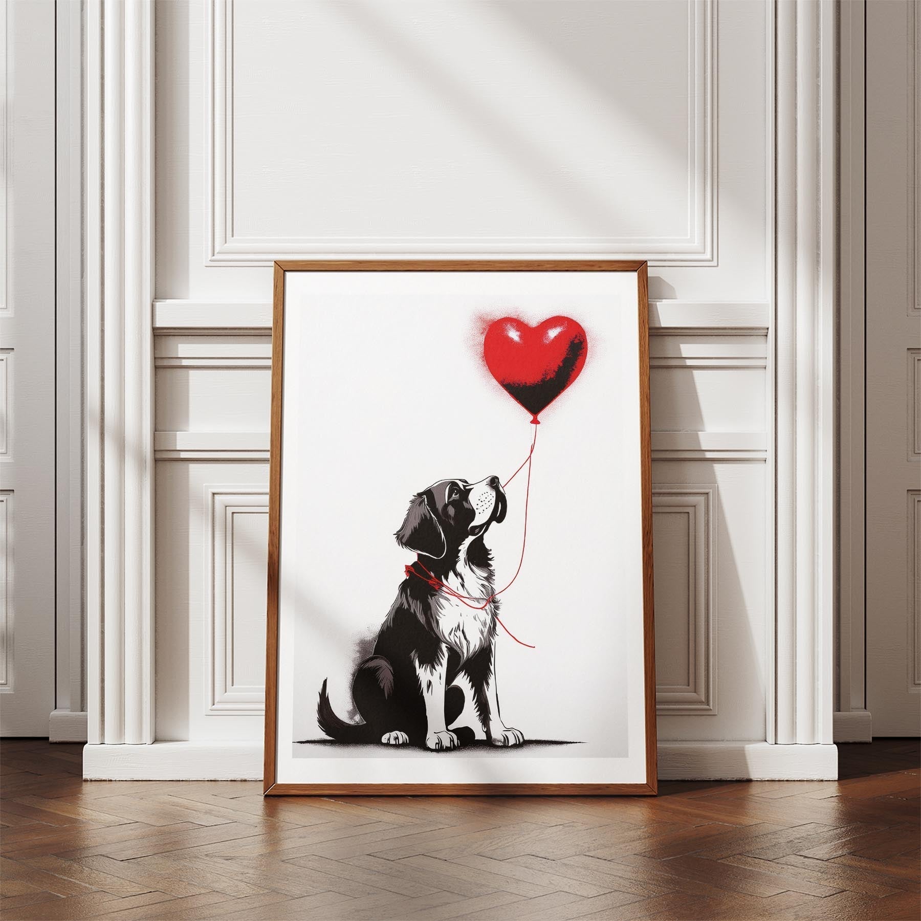 Saint Bernard DOGSY Series inspired by the Art of Banksy image 4