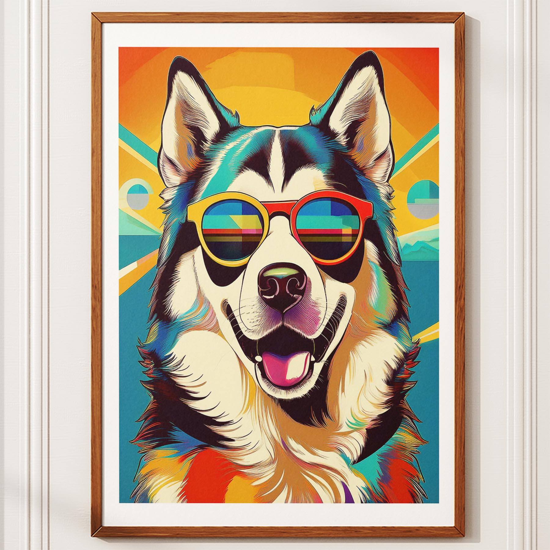 Alaskan Malamute In Colourful Sunnies 1 image 10