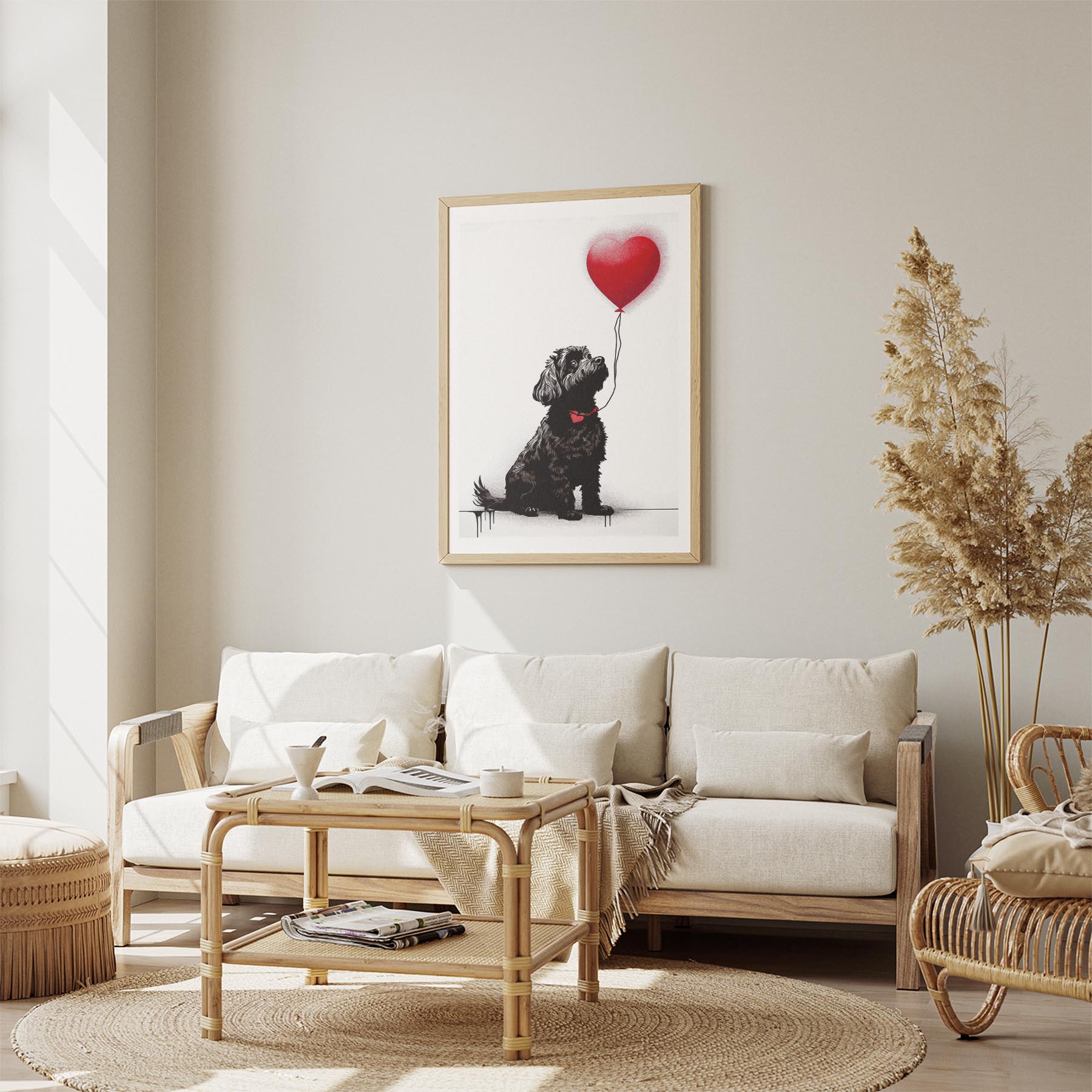 Coton de Tulear DOGSY Series inspired by the Art of Banksy image 2