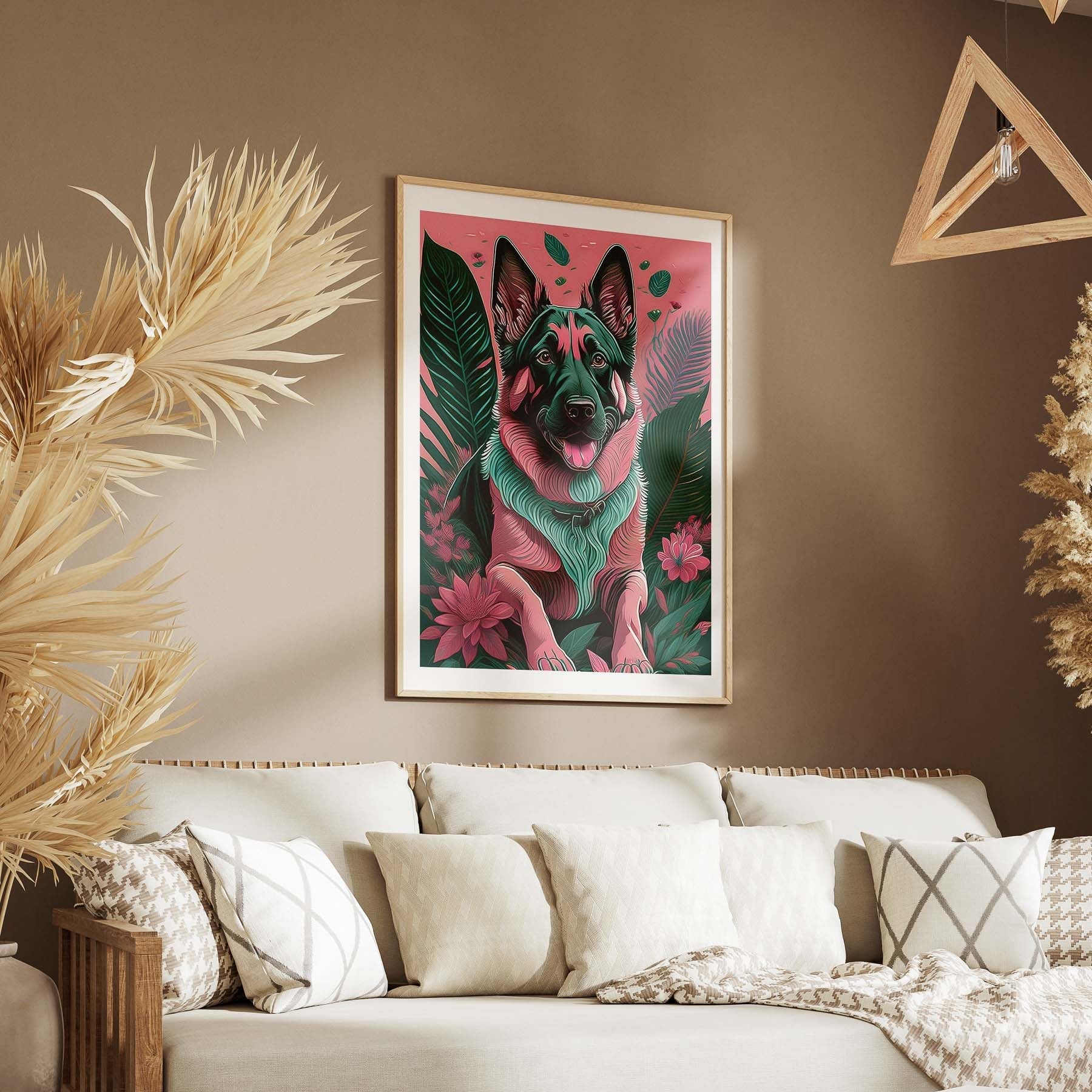 German Shepherd Flowery Dog image 5