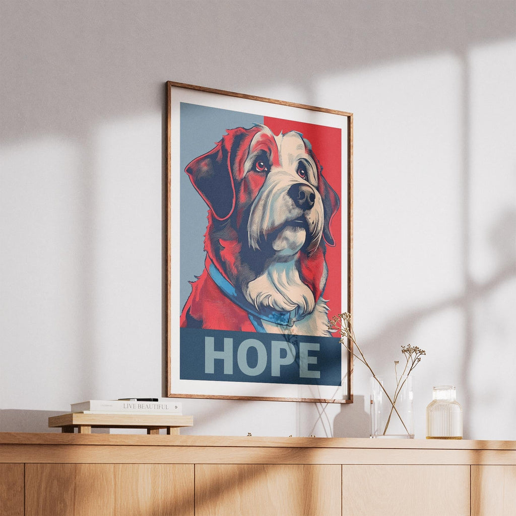 Smithfield Sheepdog HOPE Series Inspired by the Obama Poster image 5