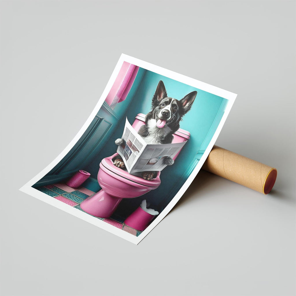 Maremma Toilet Dogs PInk and Turquise image 6