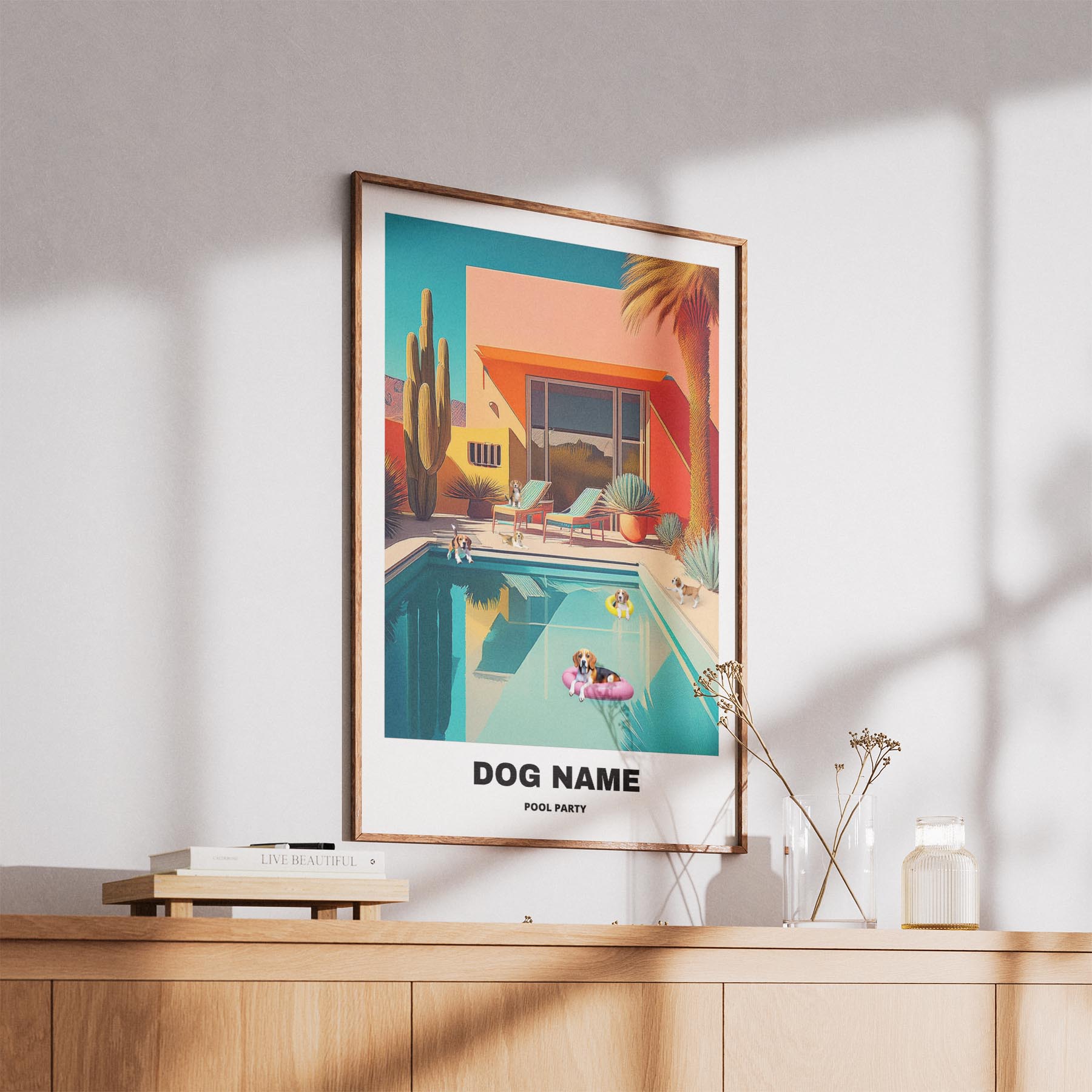 Beagle Custom Pool Party WITH TEXT image 5