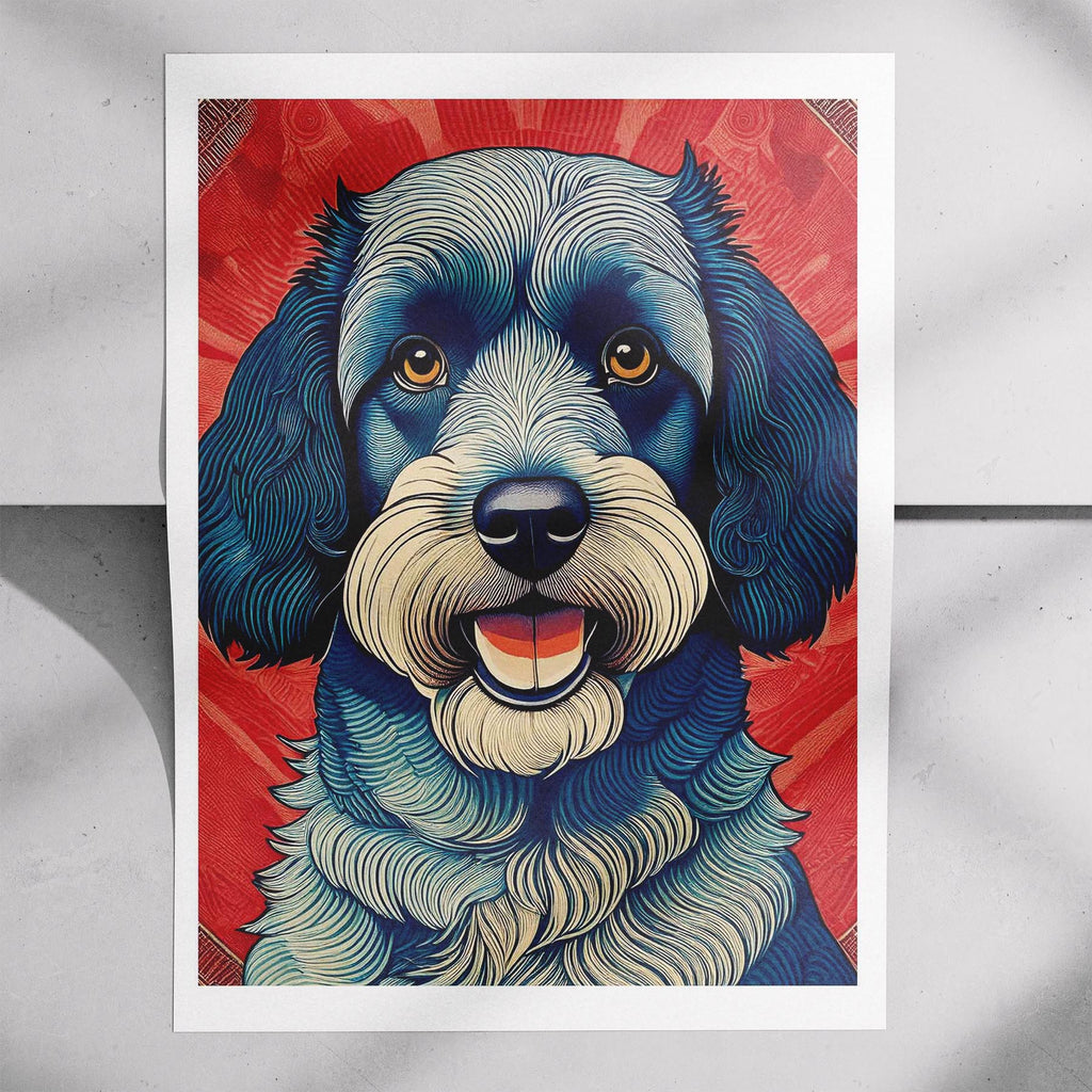 Cavoodle Hokusai Japanese Inspired Dog Series 5 image 7