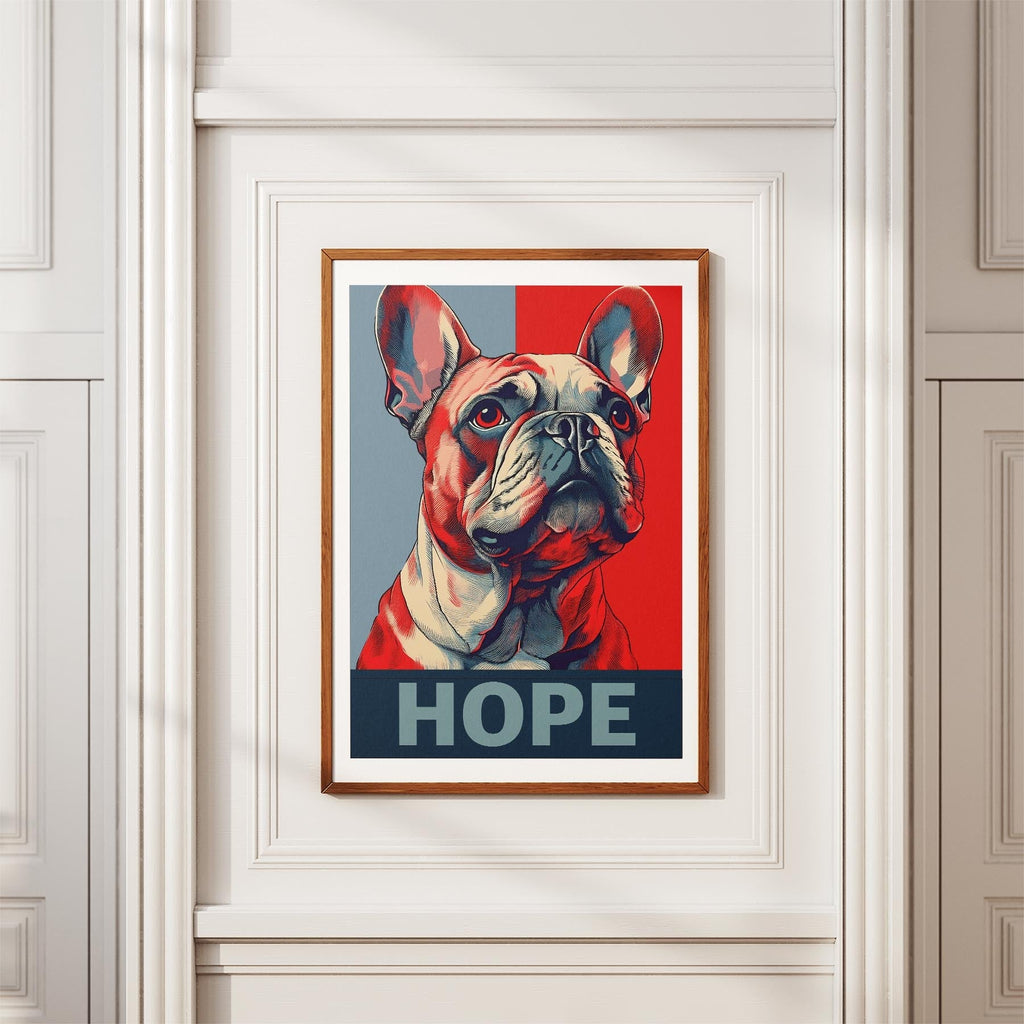 French Bulldog HOPE Series Inspired by the Obama Poster image 3