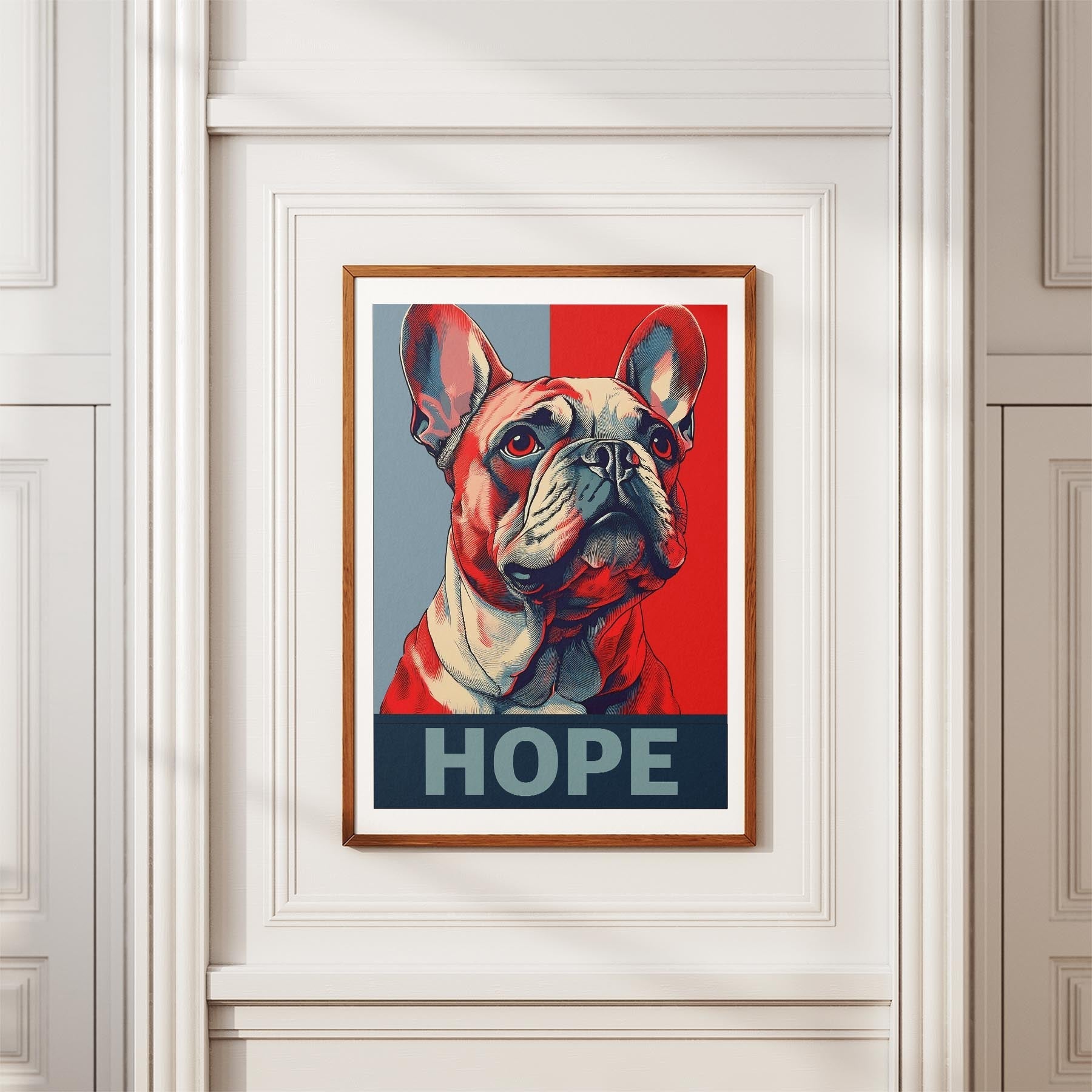 French Bulldog HOPE Series Inspired by the Obama Poster image 3