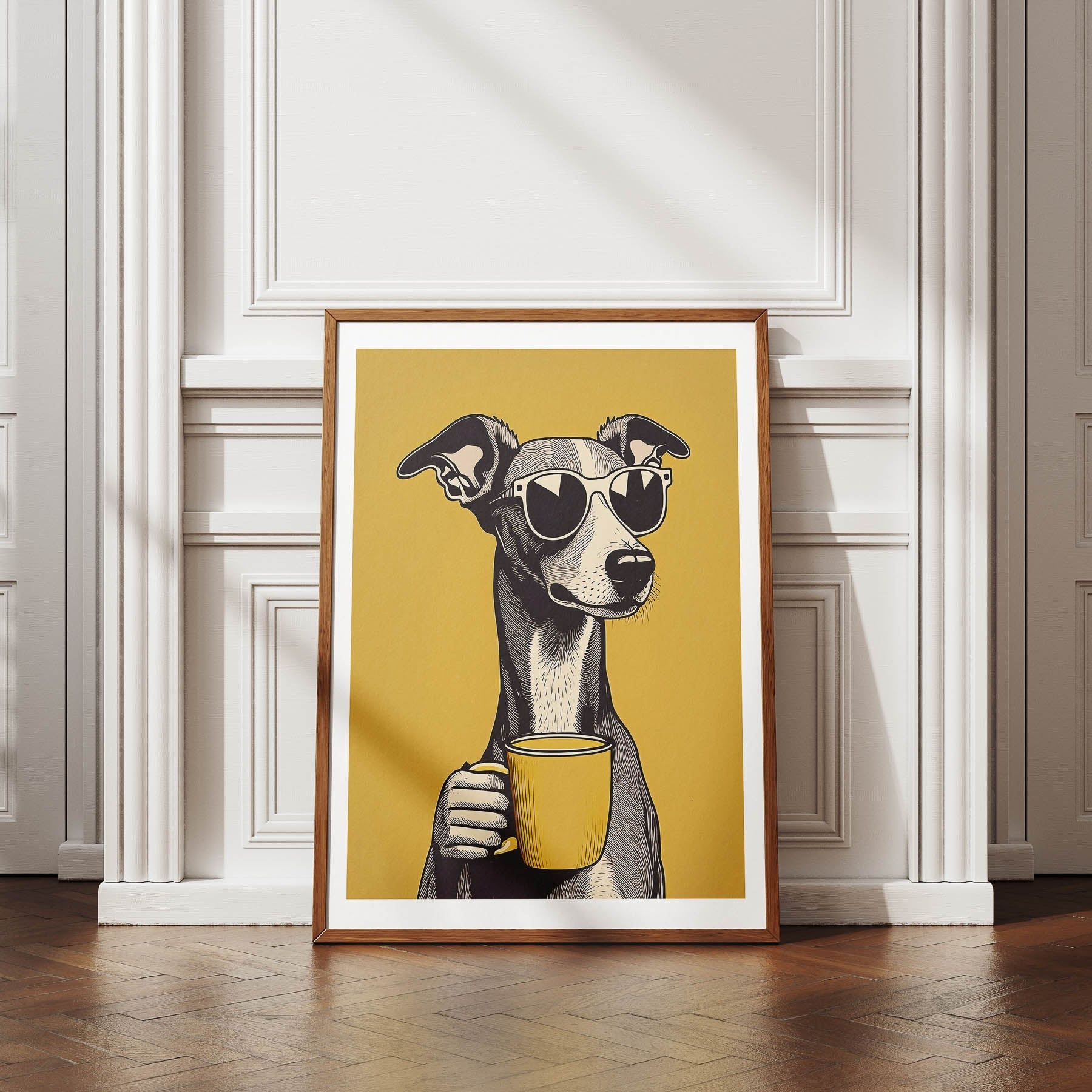 Italian Greyhound Chillin Coffee Dog image 4