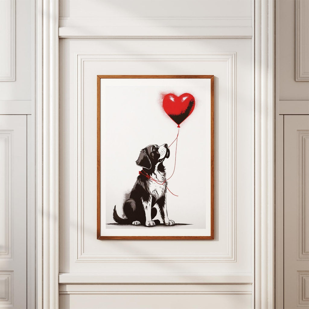 Saint Bernard DOGSY Series inspired by the Art of Banksy image 3